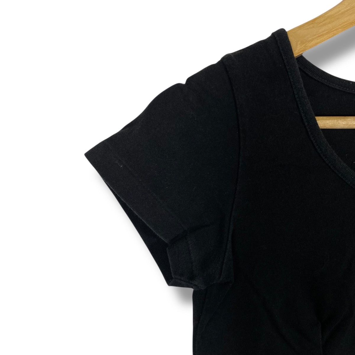 agnes b. AGNES B. Paris Women Blank Black Minimalist Tops Tee Shirt Size S / US 4 / IT 40 - 2 Thumbnail