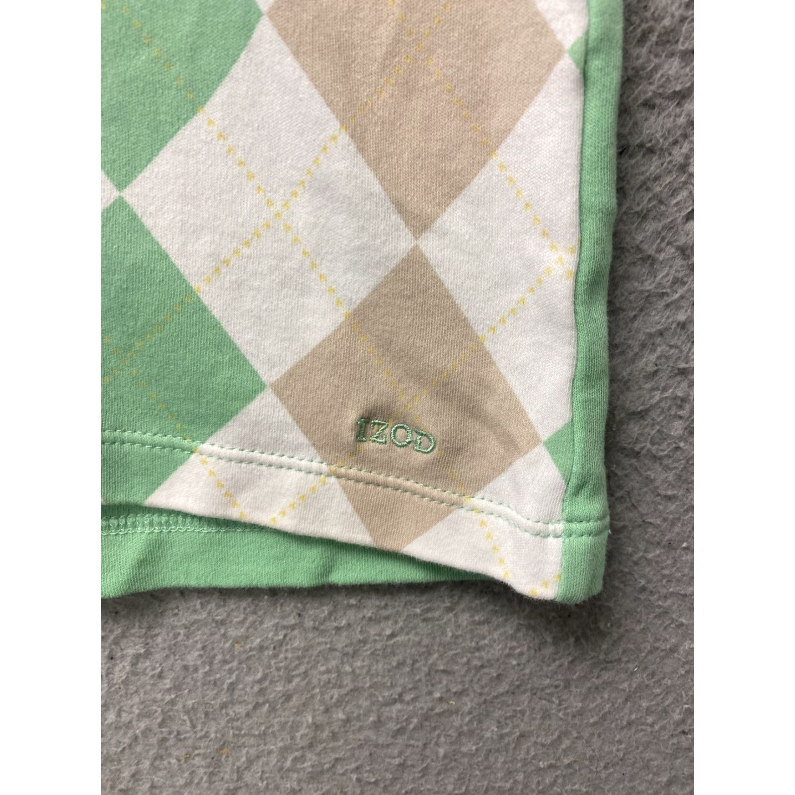 Izod IZOD Women Top M Green VNeck Short Sleeve polo Pullover Stretch/113-50 Size M / US 6-8 / IT 42-44 - 3 Thumbnail