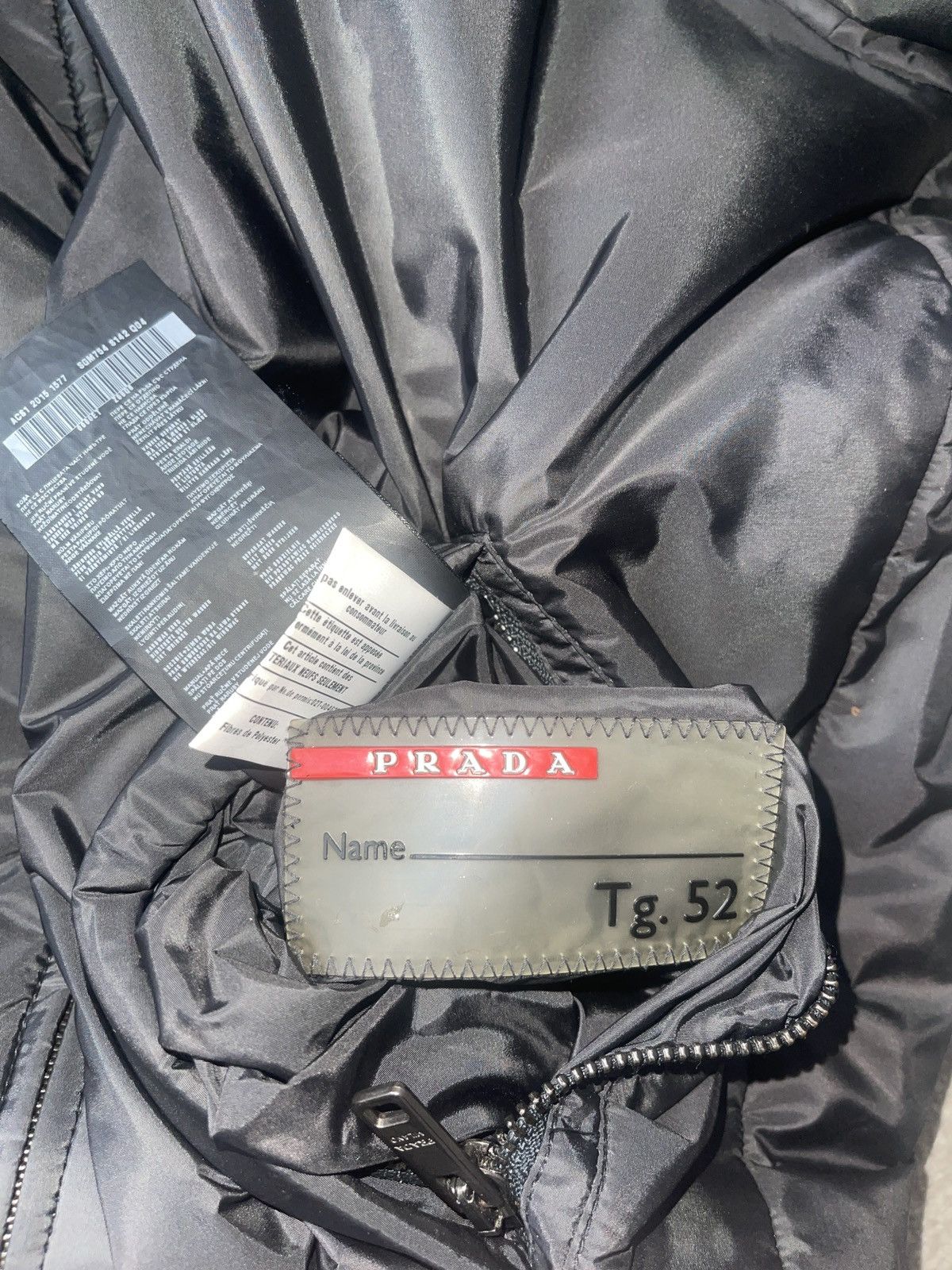 Prada PRADA 2021 Reversable Black/Blue Nylon Puffer Jacket Size US L / EU 52-54 / 3 - 5 Thumbnail