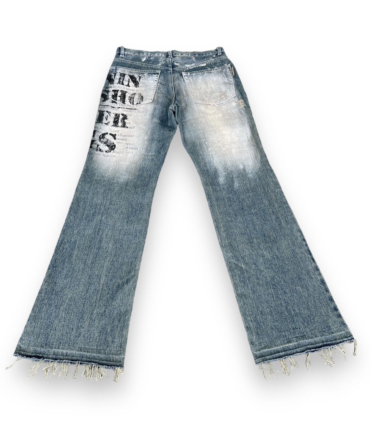 BERNINGS SHO FLARE🔥BERNINGS-SHO Distressed Seditionaries Bondage Zippers Size US 29 - 8 Thumbnail