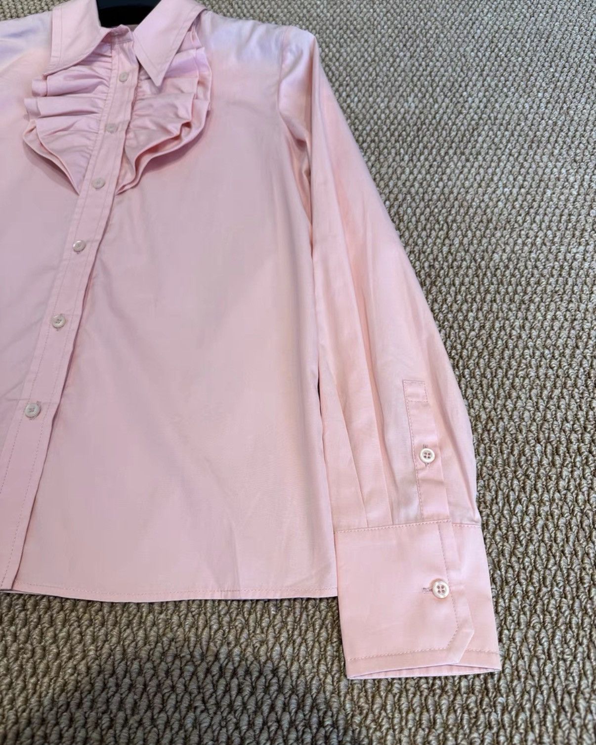 Miu Miu MiuMiu Ruffle Collar Shirt K23 Size XS / US 0-2 / IT 36-38 - 4 Thumbnail