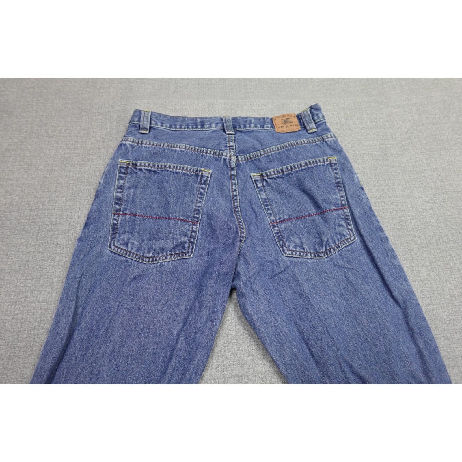 Tommy Hilfiger VINTAGE Tommy Hilfiger Jeans Mens 32x32 Blue Baggy Skater Dark Wash Hip Hop Jeans Mens 32 Blue Hip Hop Vintage Tommy Hilfiger Jeans Mens 32x32 Size US 32 / EU 48 - 5 Thumbnail
