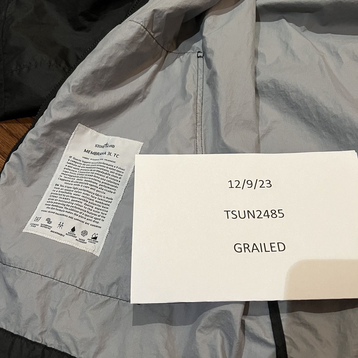 Stone Island Stone Island Membrana 3L TC Black Hooded Jacket XL Size US XL / EU 56 / 4 - 10 Thumbnail