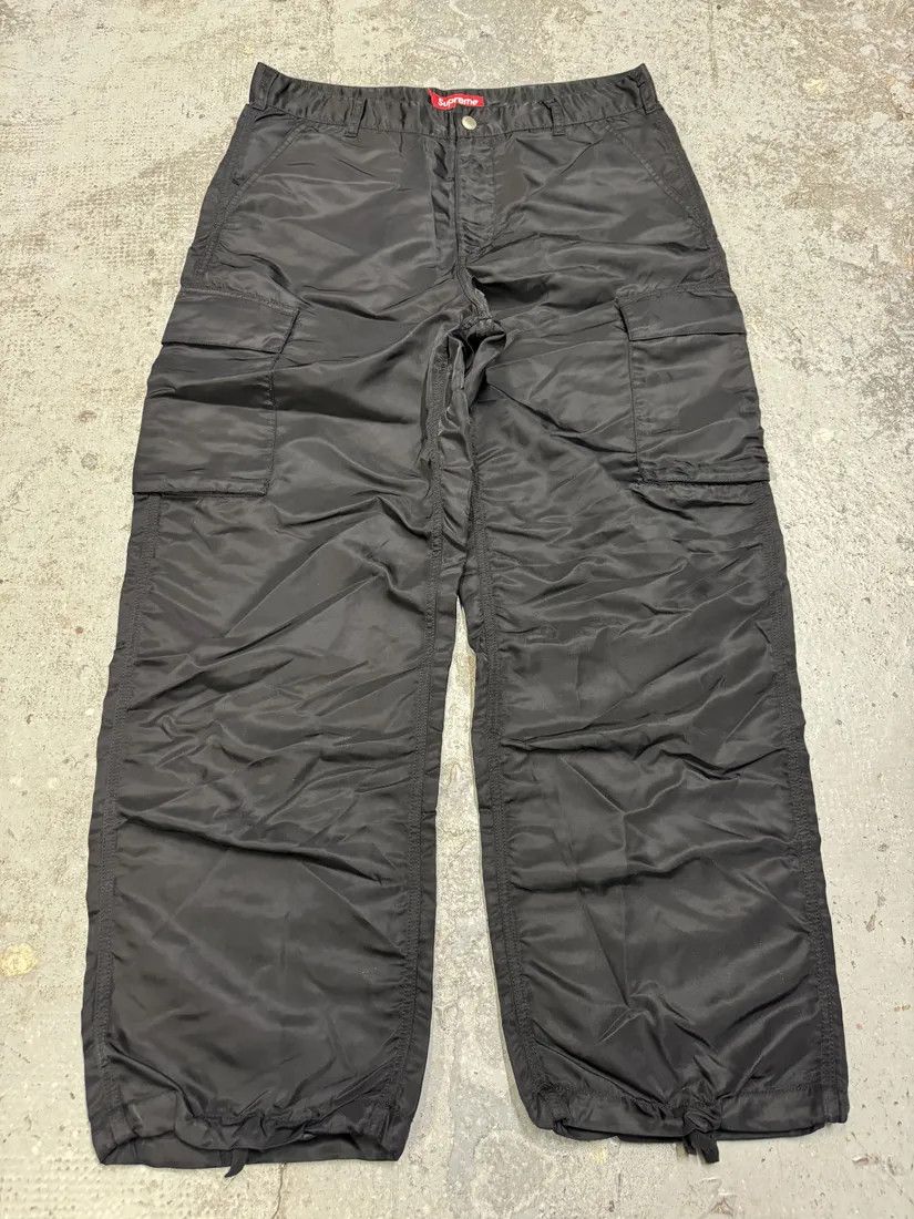 Supreme × Vintage Supreme Black Nylon Cargo Large Pants Size US 33 - 4 Thumbnail