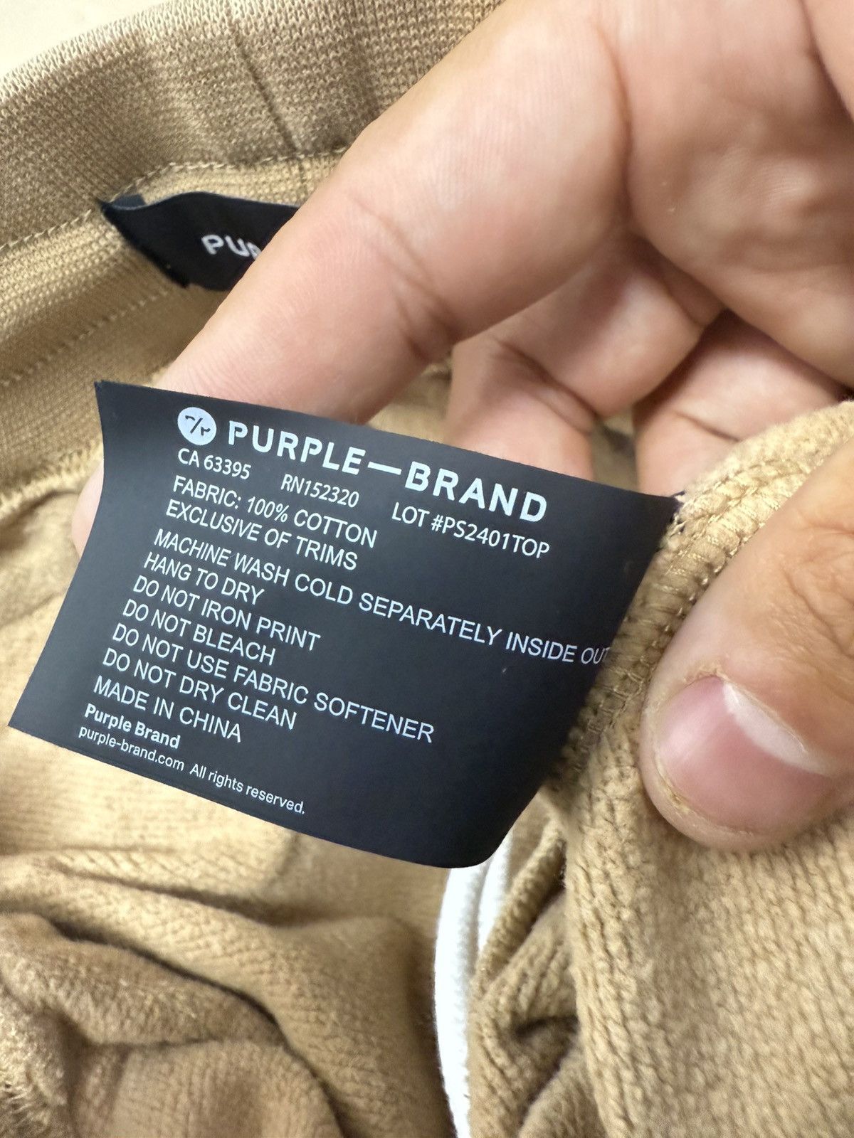 Purple Brand Purple Brand French Terry Joggers Size US 32 / EU 48 - 4 Thumbnail