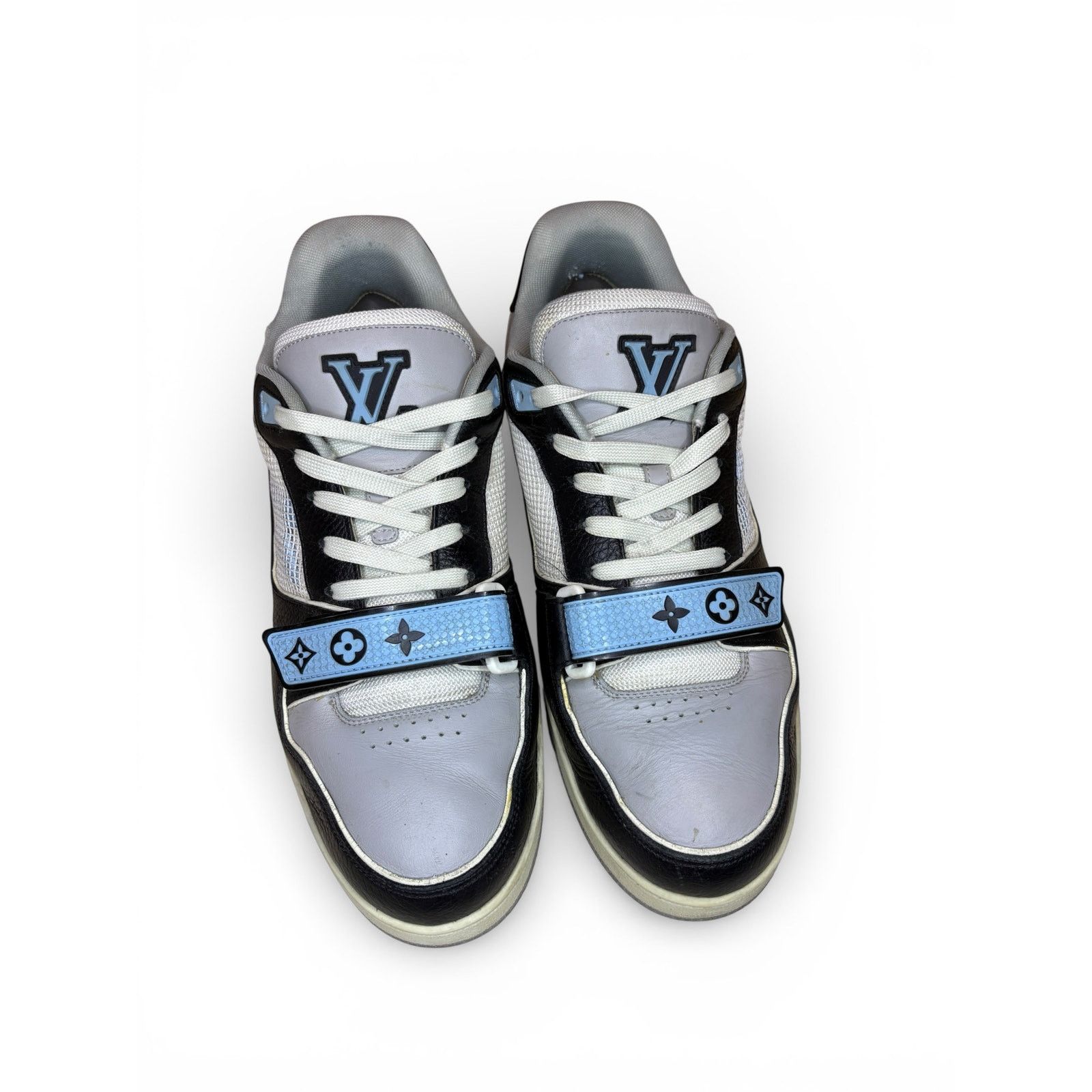 Louis Vuitton Louis Vuitton LV Strap Trainer Sneaker Blue/White 8.5LV9.5US Size US 9.5 / EU 42-43 - 3 Thumbnail