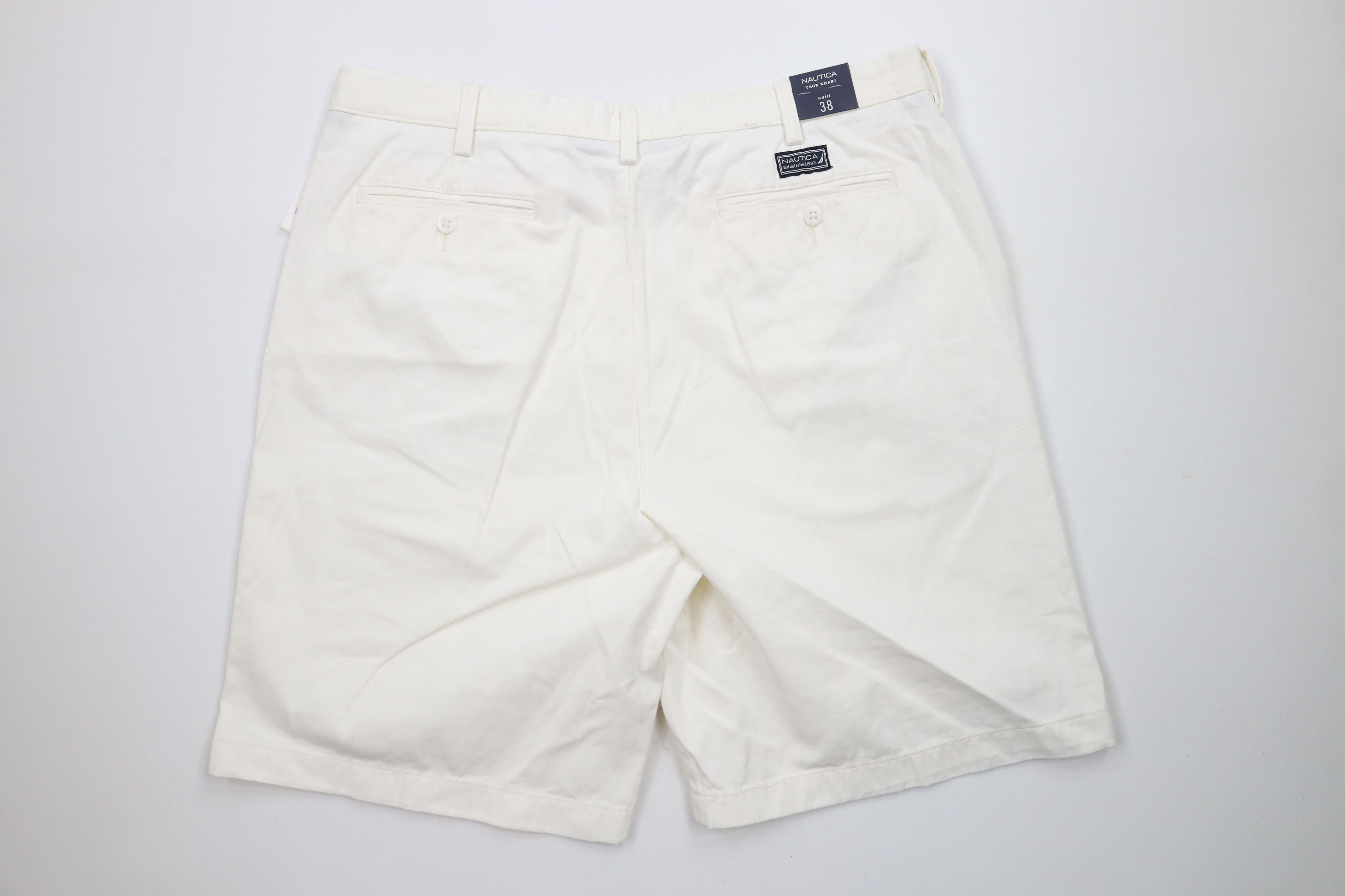Nautica × Vintage Deadstock Vintage Nautica Cotton Chino Golf Shorts White Size US 38 / EU 54 - 8 Thumbnail