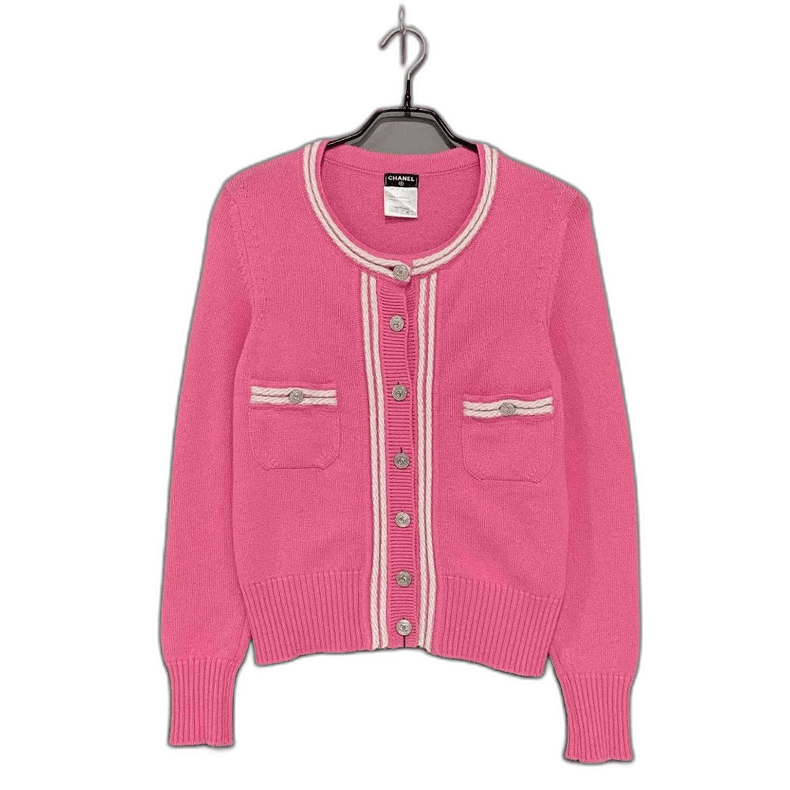 Pink Cashmere Cardigan by Chanel