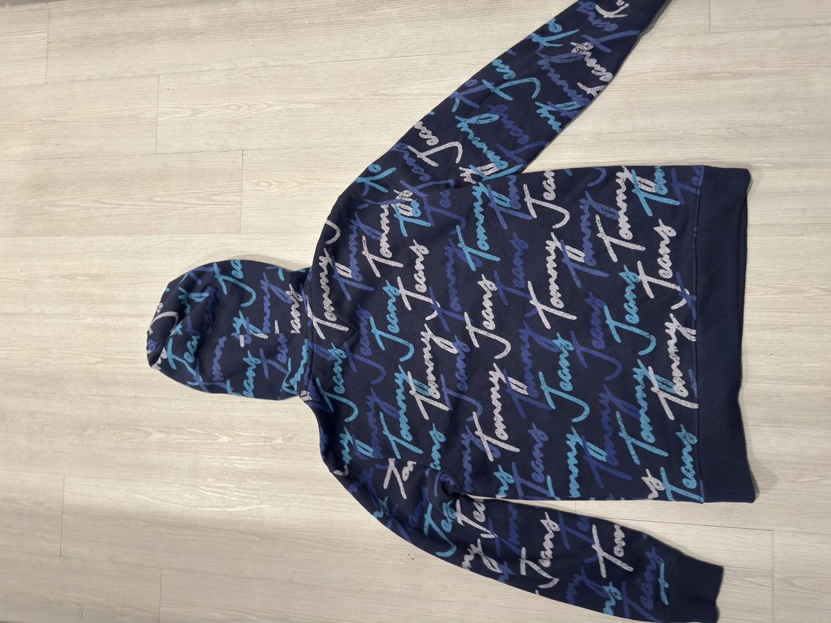 Tommy Hilfiger × Vintage Navy Multi Tommy Hilfiger Hoodie Size US M / EU 48-50 / 2 - 6 Thumbnail