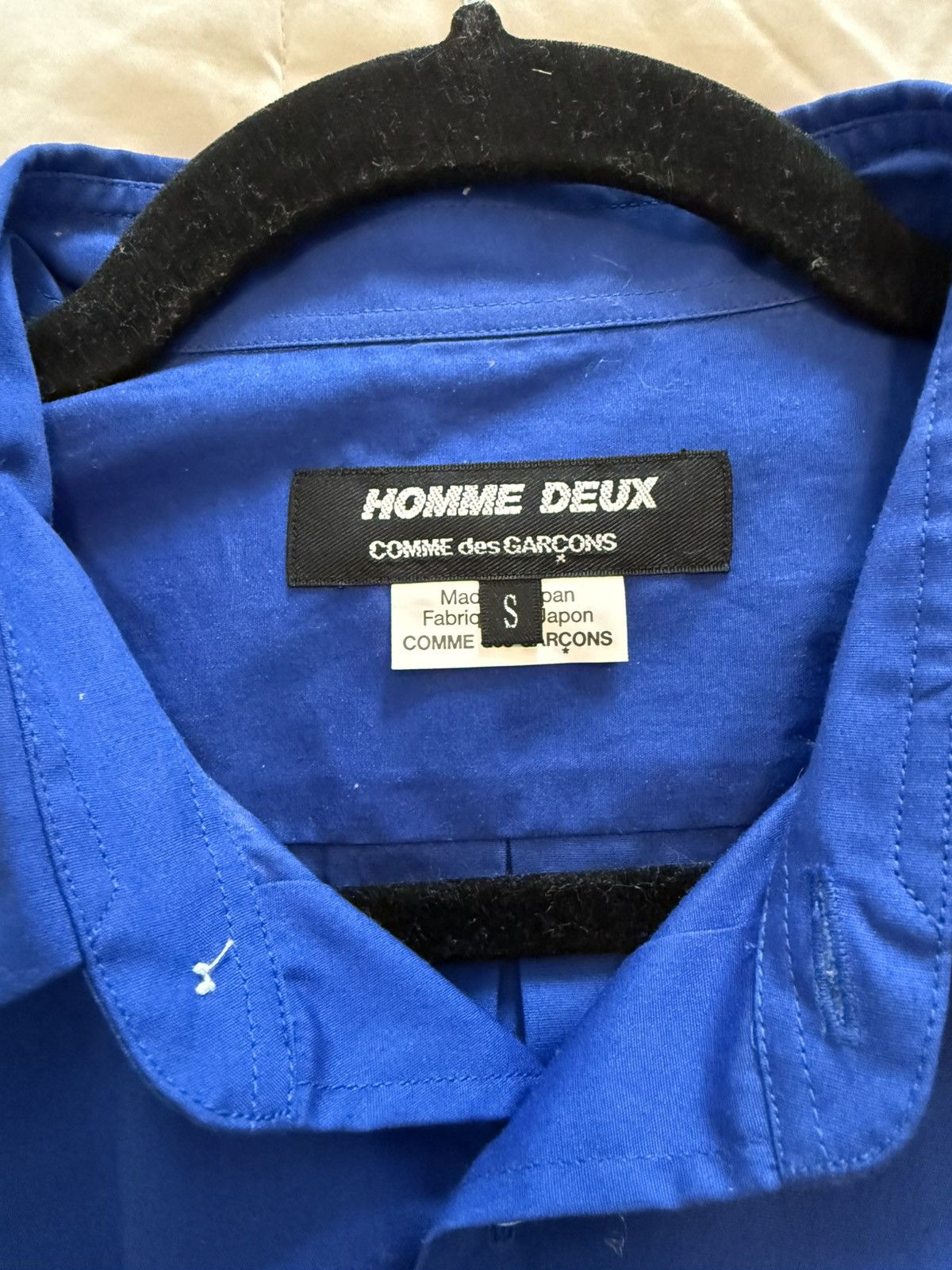 Comme des Garçons Homme Deux Button-Down Shirt Blue