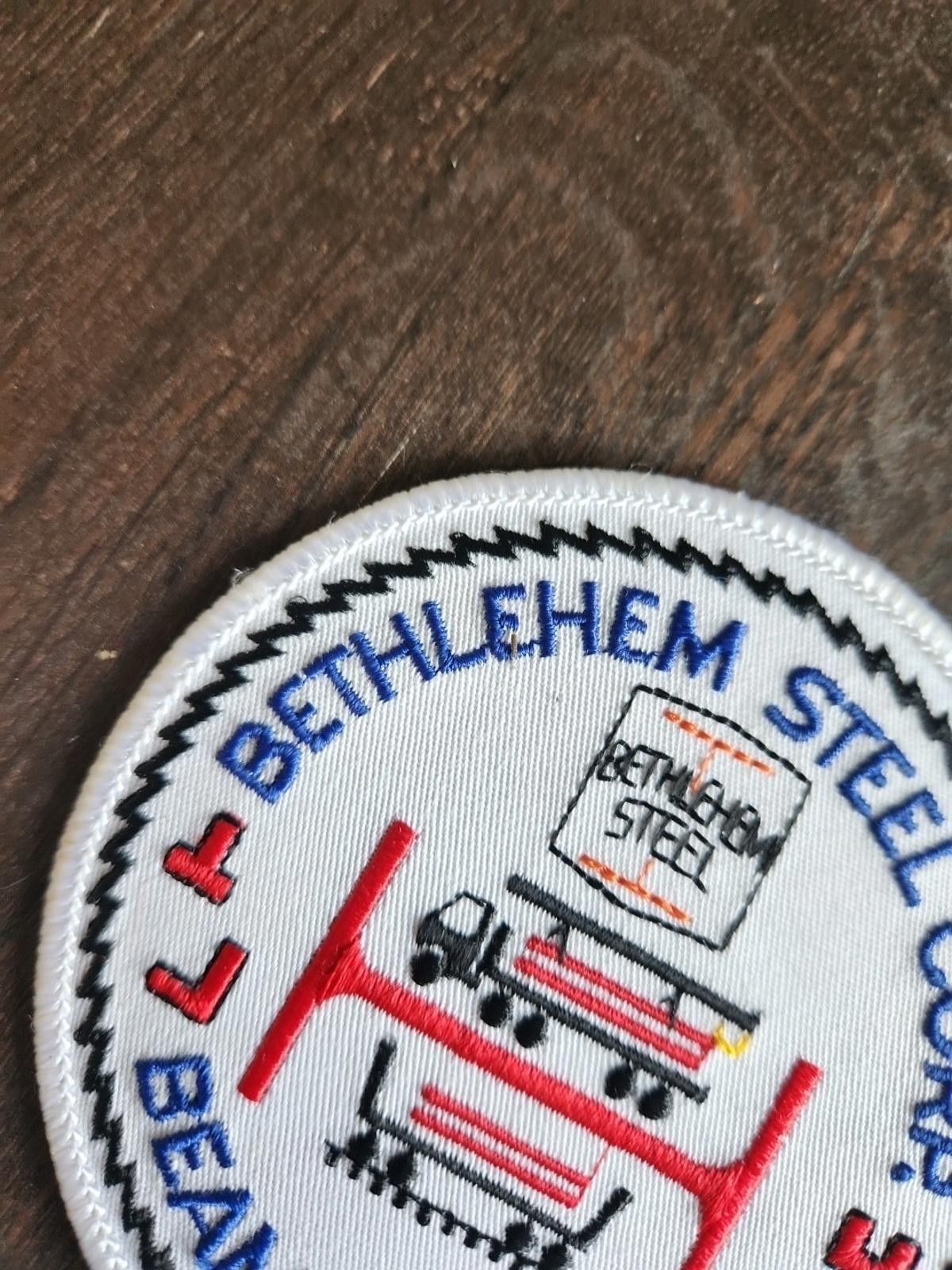 Designer Bethlehem Steel Corp Beam Yards Patch Vintage Rare Unused Size ONE SIZE - 3 Thumbnail