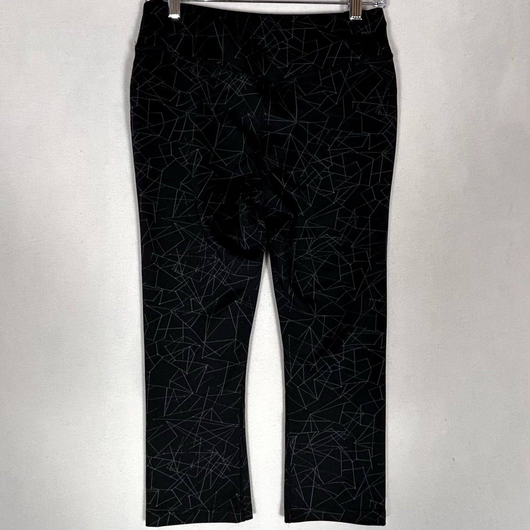 Eddie Bauer Eddie Bauer Womens Athletic Capri Leggings - Black Graphic Print - Medium Size 32" / US 10 / IT 46 - 6 Thumbnail