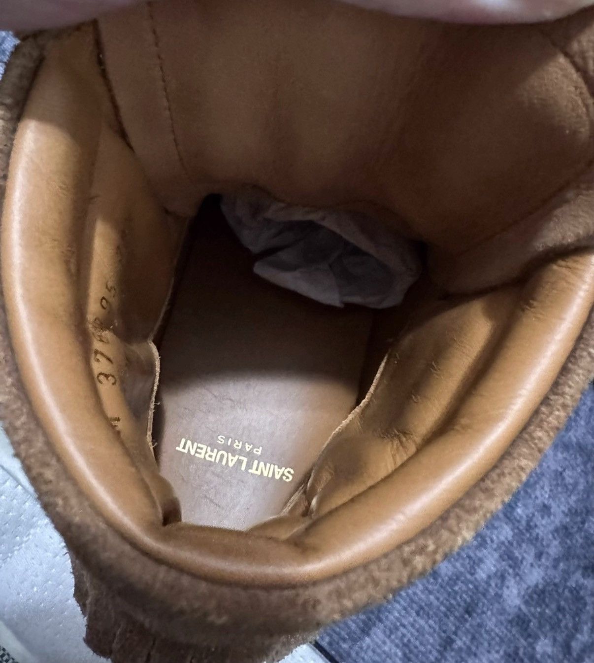 Saint Laurent Paris Saint Laurent (SLP) 15SS High-Top Suede Fringe Sneakers Size US 7 / EU 40 - 7 Thumbnail