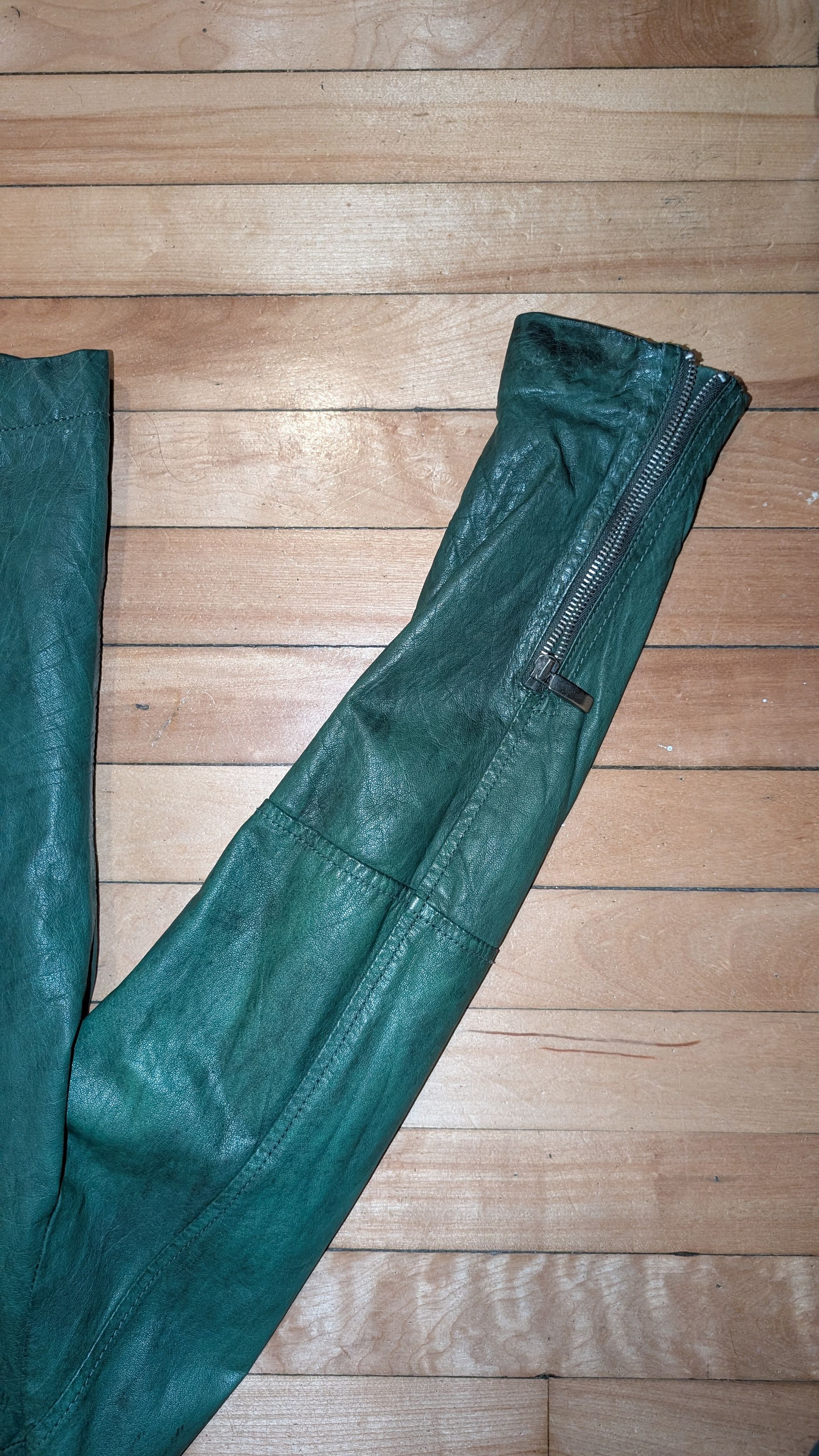 Other Harlem Rounge Japan Bison Green Leather Jacket SUPER RARE Size US M / EU 48-50 / 2 - 5 Thumbnail