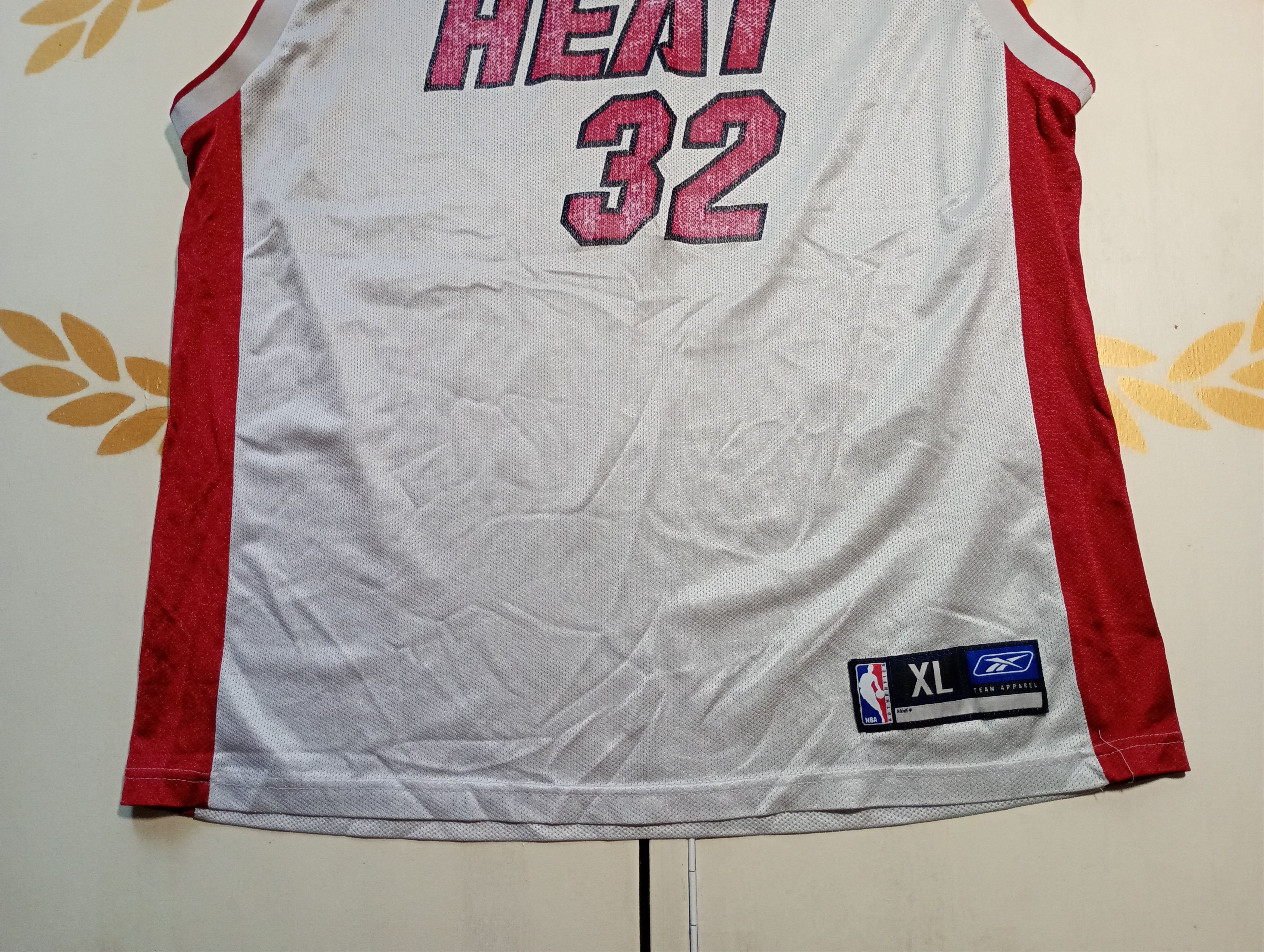 NBA × Reebok Reebok Miami Heat Jersey 32 Shaquille O'Neal 2002-2004 Size US XL / EU 56 / 4 - 3 Thumbnail