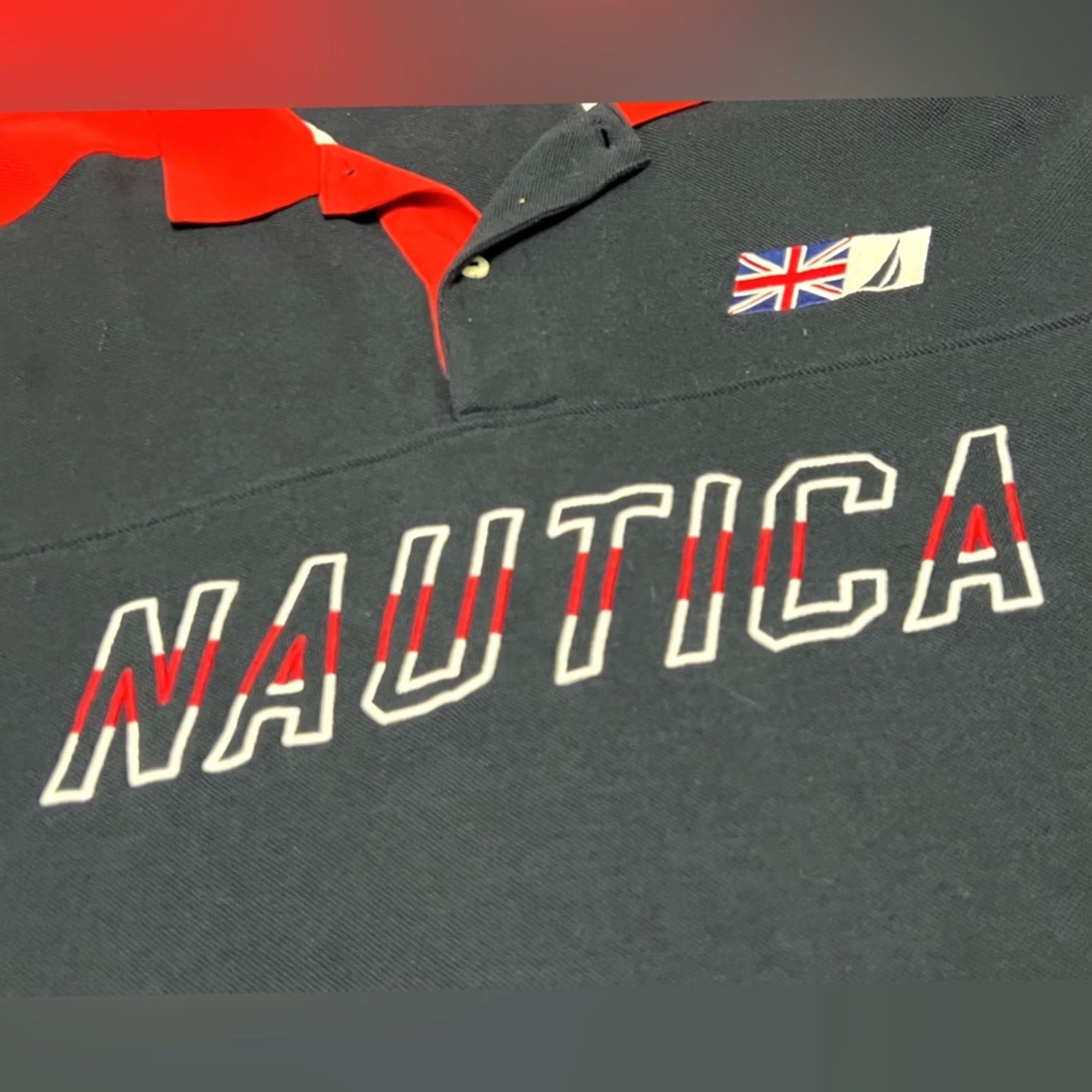 Nautica Nautica Rugby Polo Shirt Mens XL Blue Great Britain Short Sleeve Shirt CLEAN Size US XL / EU 56 / 4 - 3 Thumbnail