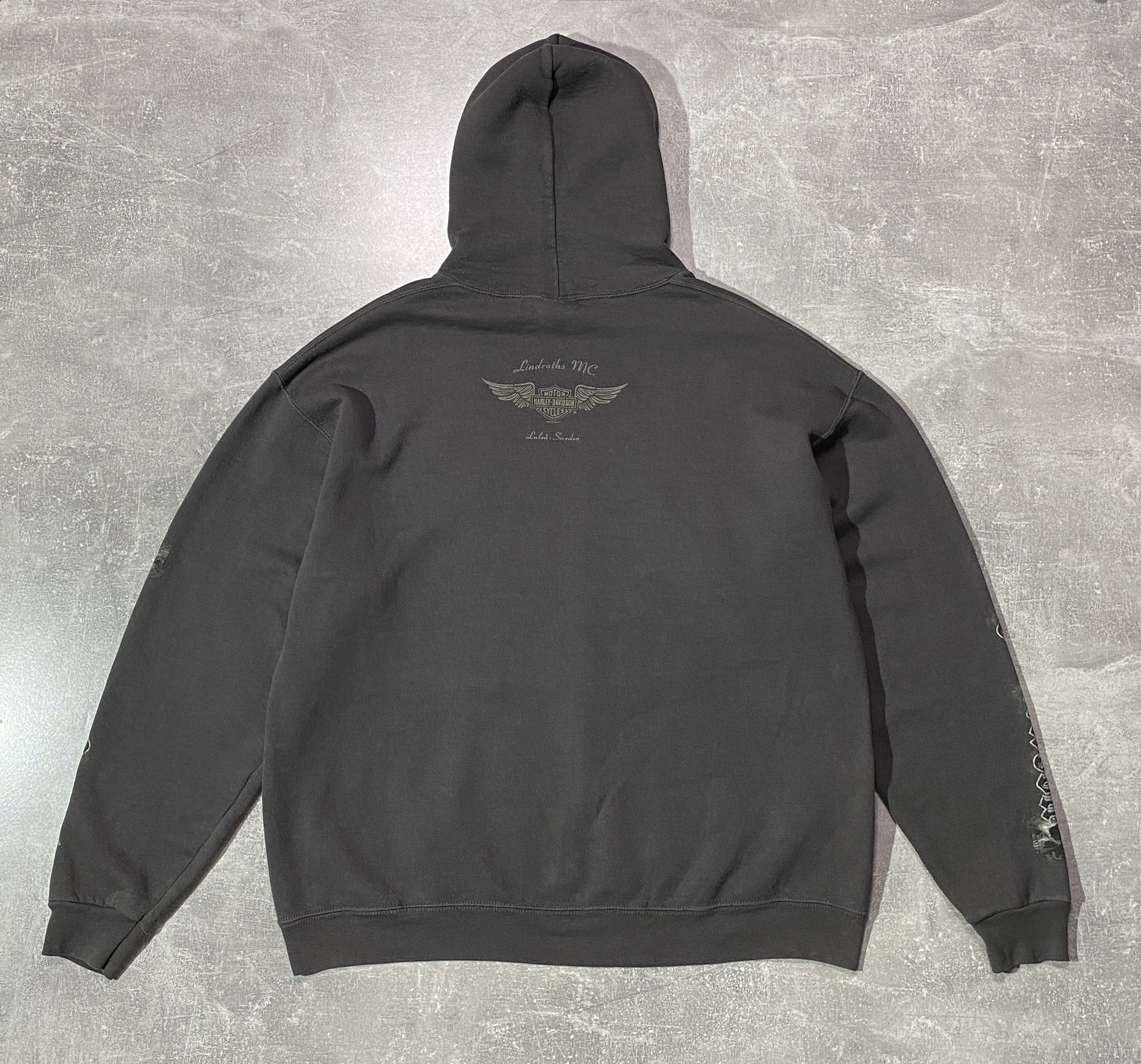 Harley Davidson Vintage 2002s Harley Davidson Skull Logo Hoodie Size US L / EU 52-54 / 3 - 2 Thumbnail