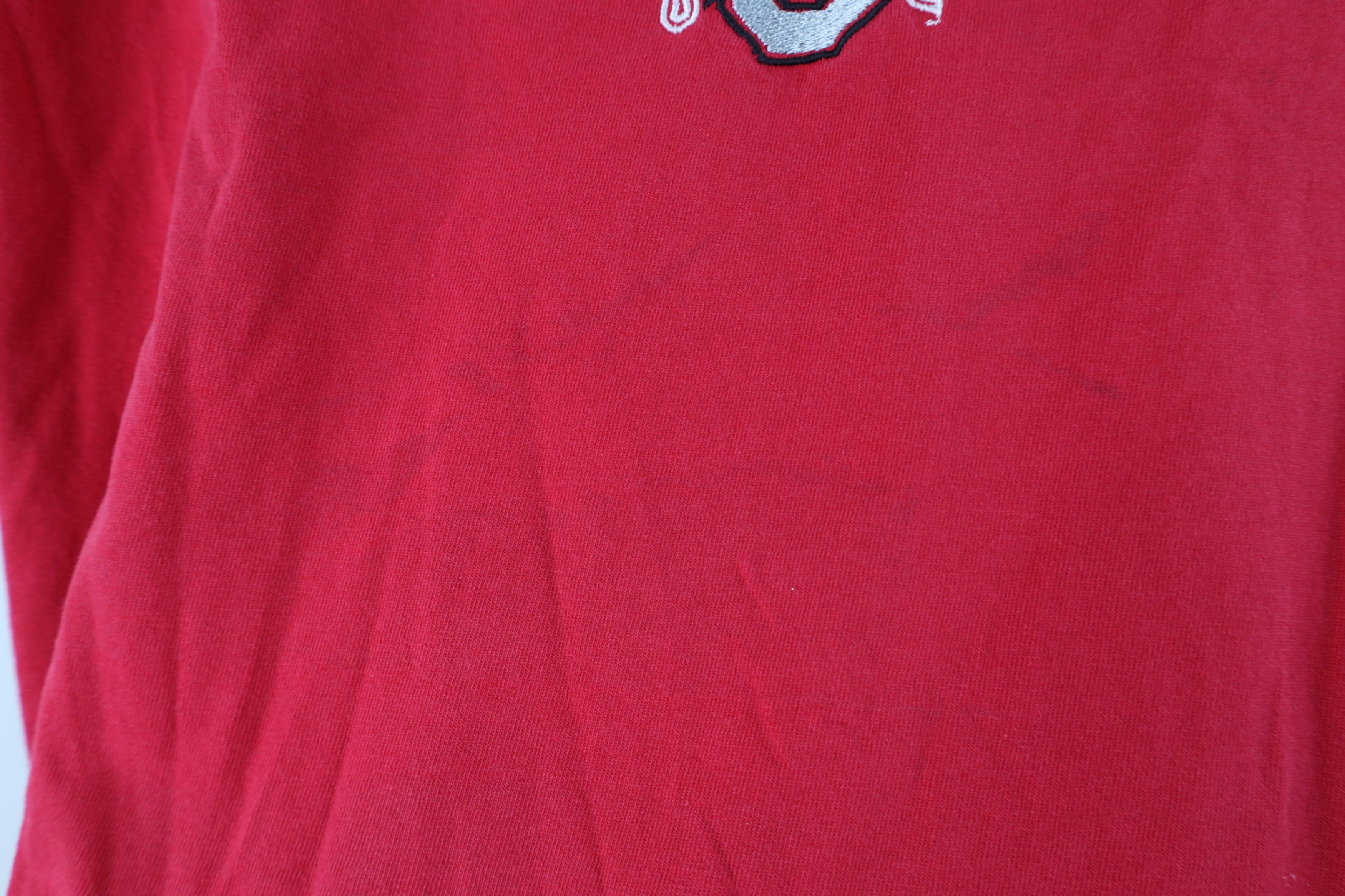 Vintage Vintage 90s Ohio State University Short Sleeve T-Shirt Red Size US L / EU 52-54 / 3 - 12 Thumbnail