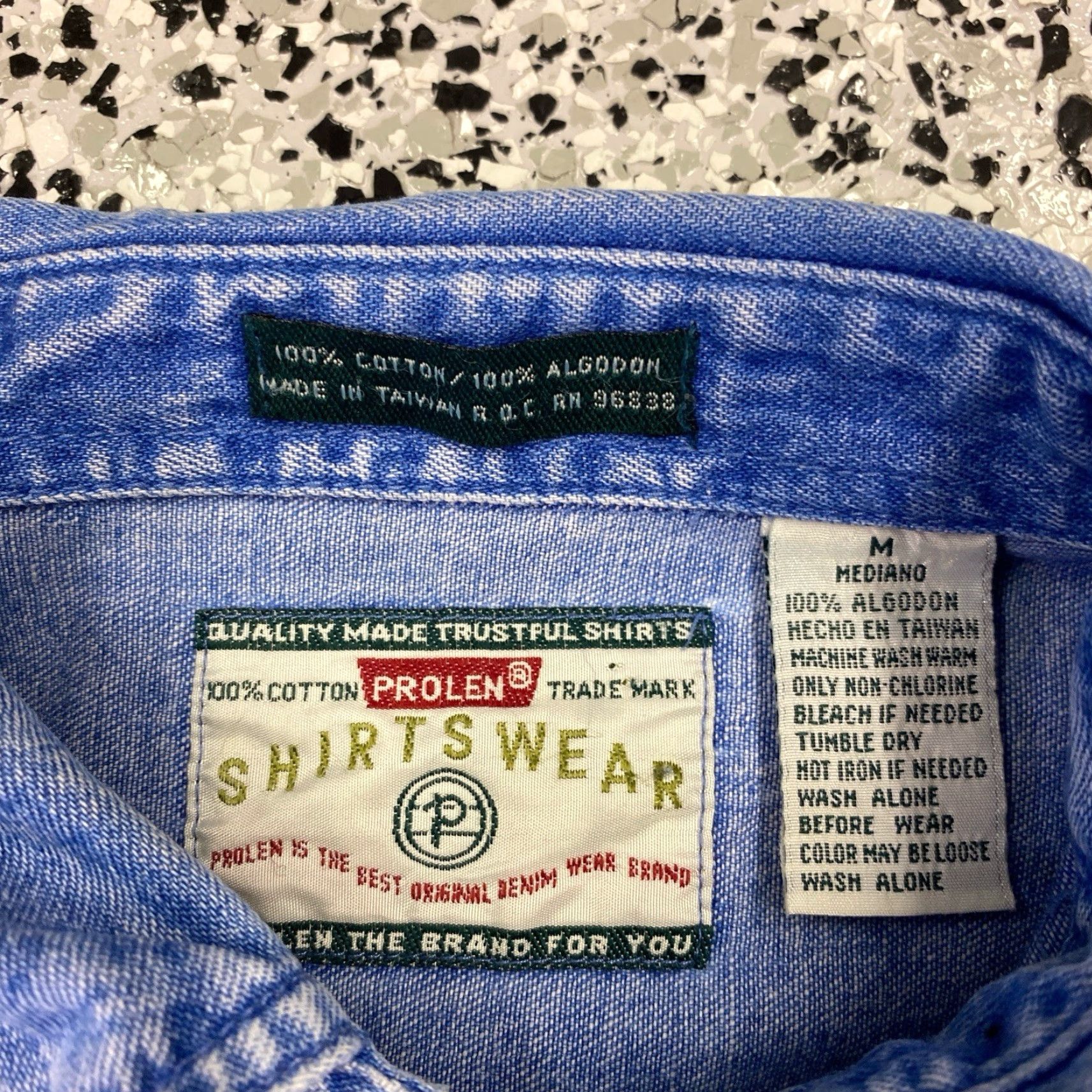 Denime VINTAGE Denim San Francisco Men Button Up Shirt Medium Embroidered Size US M / EU 48-50 / 2 - 4 Thumbnail