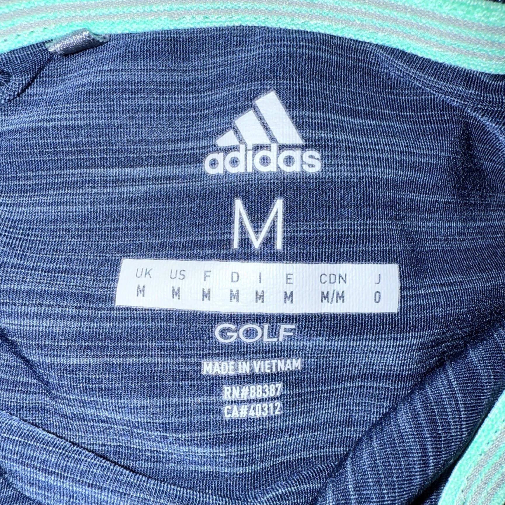 Adidas Adidas Polo Shirt Golf Mens Size M Athletic Blue Polo Shirt Golf Adidas Men M Blue Size US M / EU 48-50 / 2 - 4 Thumbnail