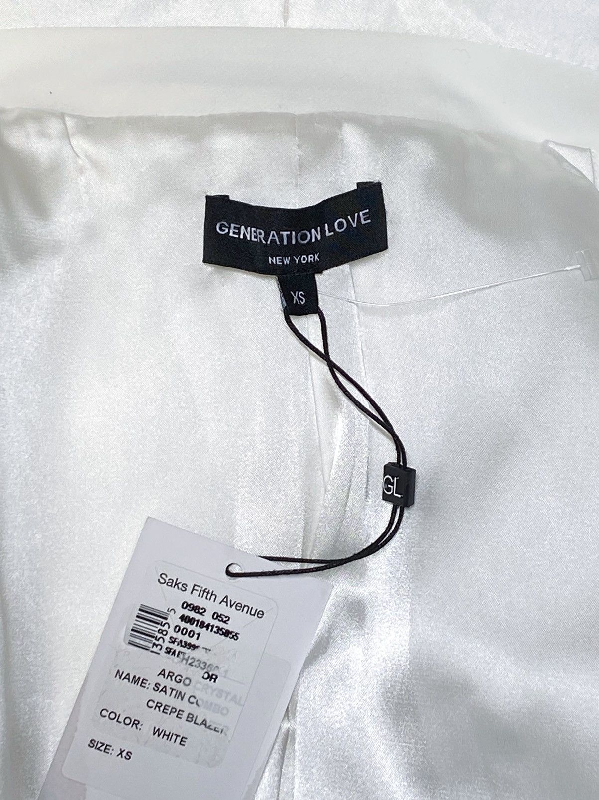 Generation Love Generation Love Argo Crystal Trimmed Crepe Blazer size XS Size XS / US 0-2 / IT 36-38 - 16 Thumbnail