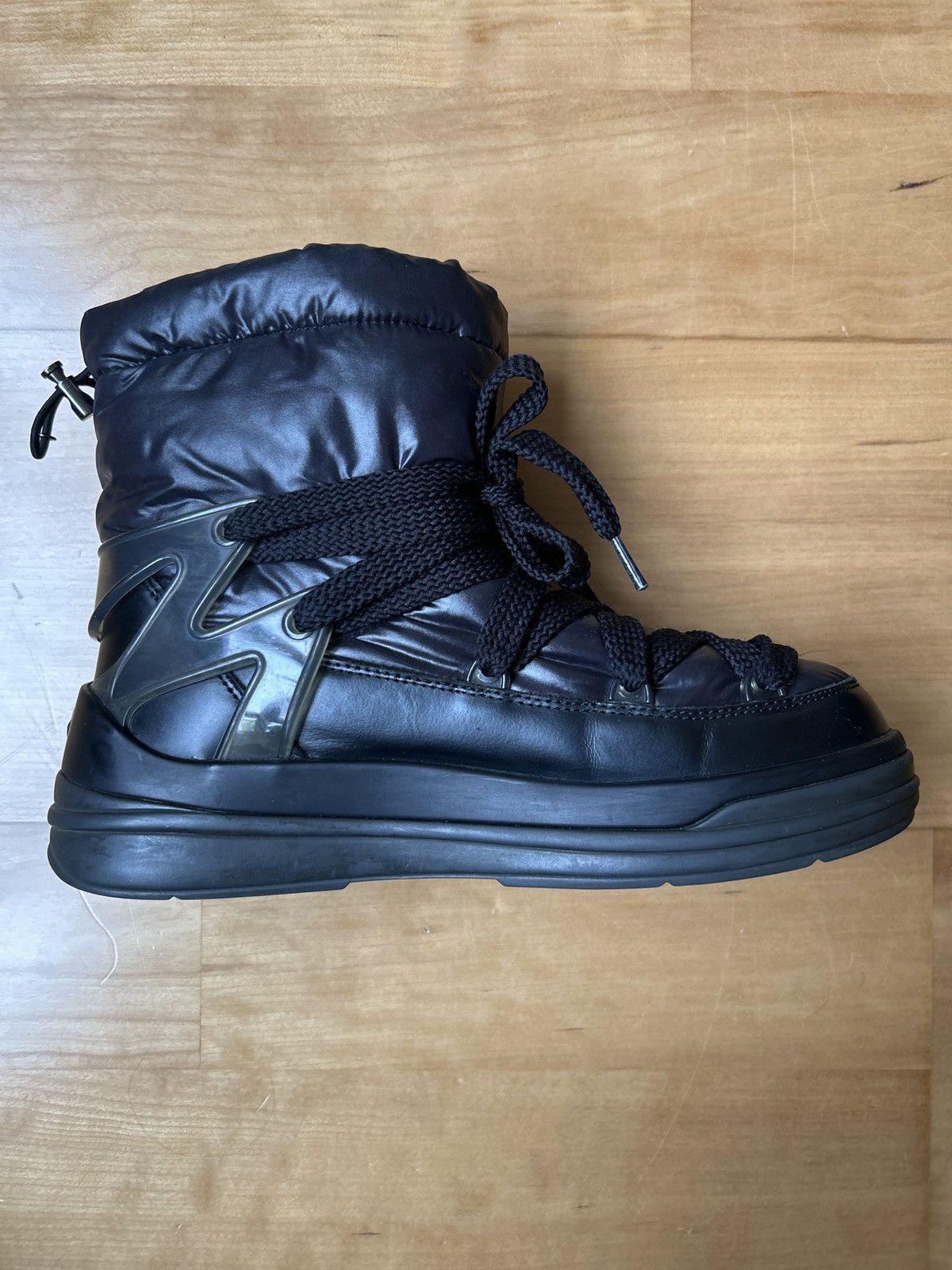 Moncler Moncler Insolux M Padded Nylon & Patent Leather Snow Boots Size US 9 / IT 39 - 8 Thumbnail