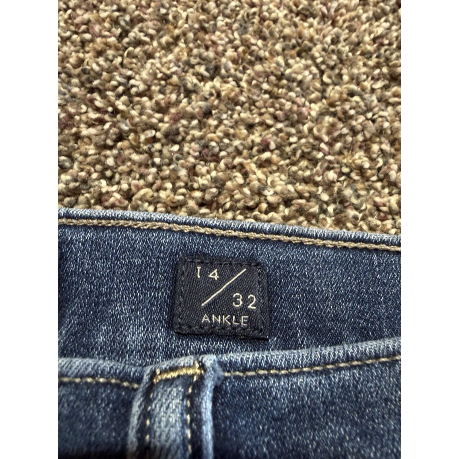 Lucky Brand Lucky Brand Bridgette Skinny Jeans Women's Size 14 Blue Denim 14/32 Ankle - 5-Pocket, Stretch, High Rise, Regular Size Type Jeans Womens Size 36" / US 14 / IT 50 - 4 Thumbnail
