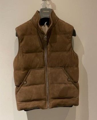 Tom Ford o1w1db11023 Puffer Vest in Brown Size US L / EU 52-54 / 3 - 1 Thumbnail