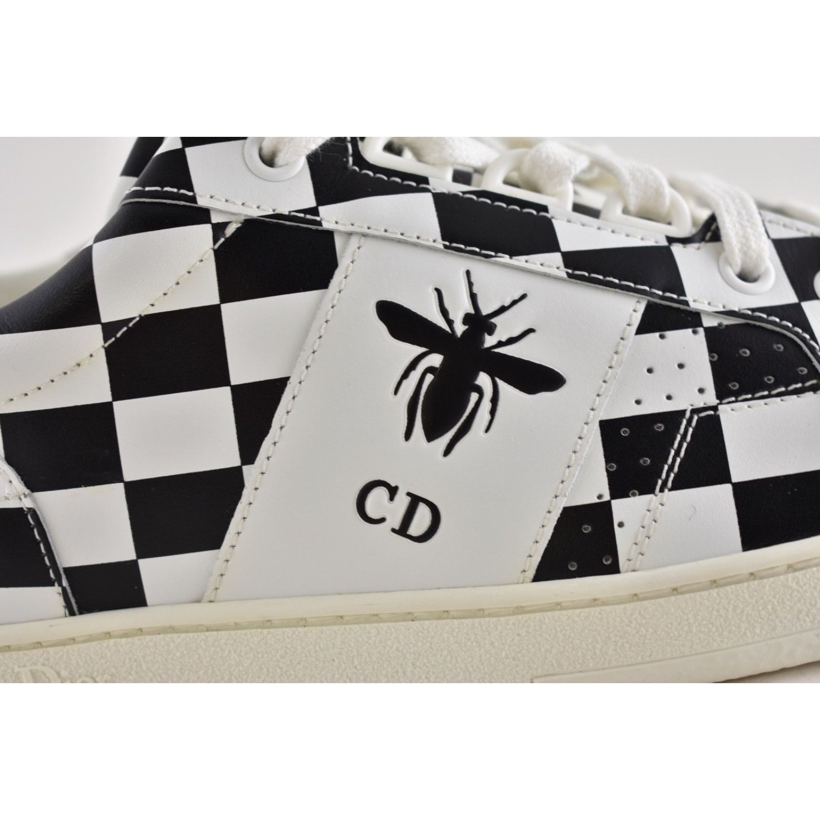 Dior Dior Check Checkered Lace Up Flat Low Top Trainer Sneaker 36 Size US 6 / IT 36 - 5 Thumbnail