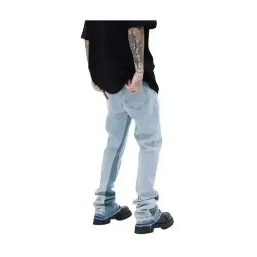 Japanese Brand × Jean Flared Blue Denim Jeans Size US 32 / EU 48 - 4 Thumbnail