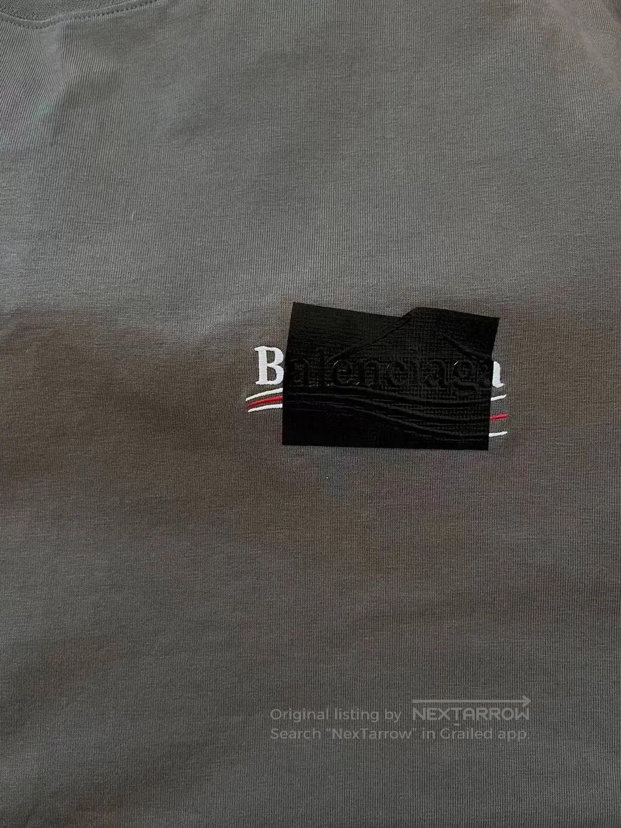 Balenciaga Balenciaga Logo Oversized Men's Gray T-Shirt. Size US XL / EU 56 / 4 - 3 Thumbnail