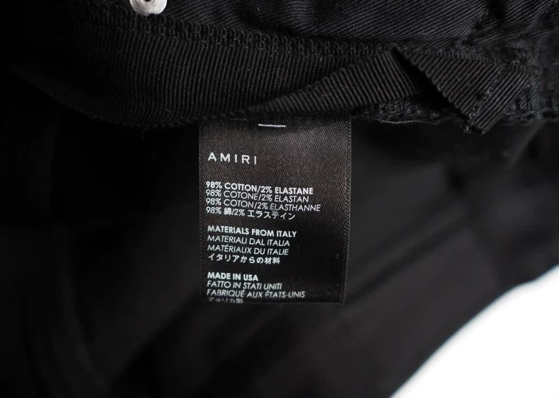 Amiri Amiri Black Destroyed Jeans Size US 33 - 6 Thumbnail