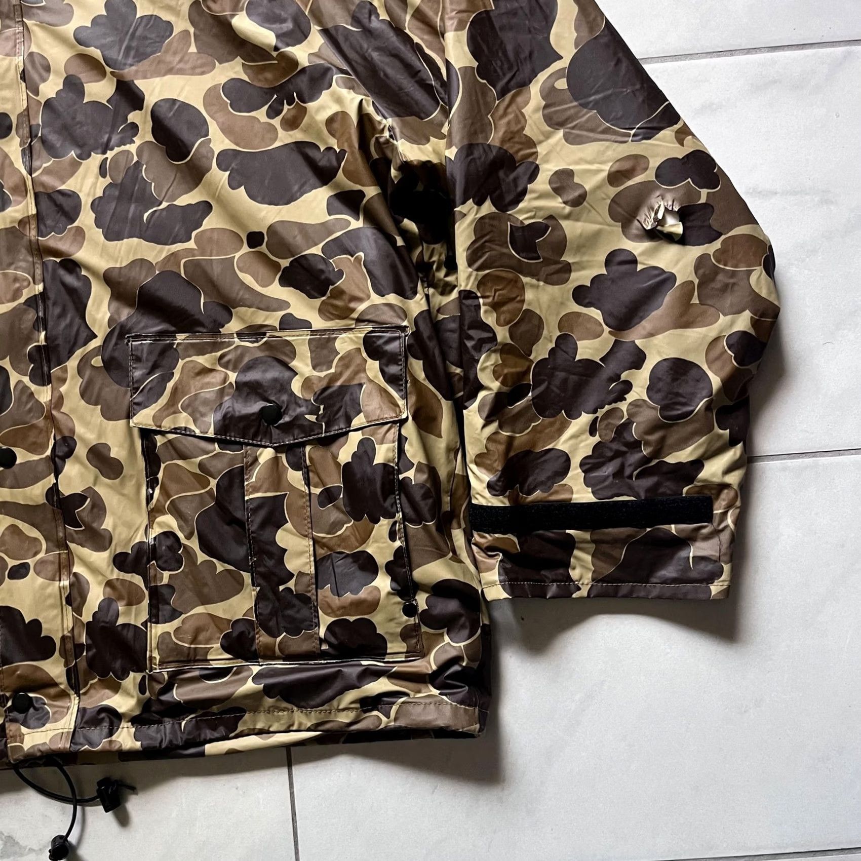 Vintage VINTAGE L.L. Bean Guide Jacket Pants Set Mens Large 36x32 Camo Insulated Hood PVC Camouflage 2 Piece Army Outdoor Mens Size US 33 - 5 Thumbnail