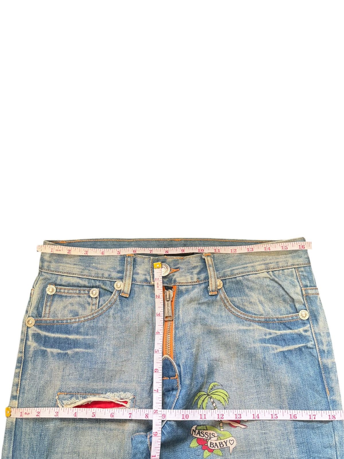 Dsquared2 Vintage Dsquared Limited Design Cargo Distress Loose Jeans Size 32" / US 10 / IT 46 - 5 Thumbnail