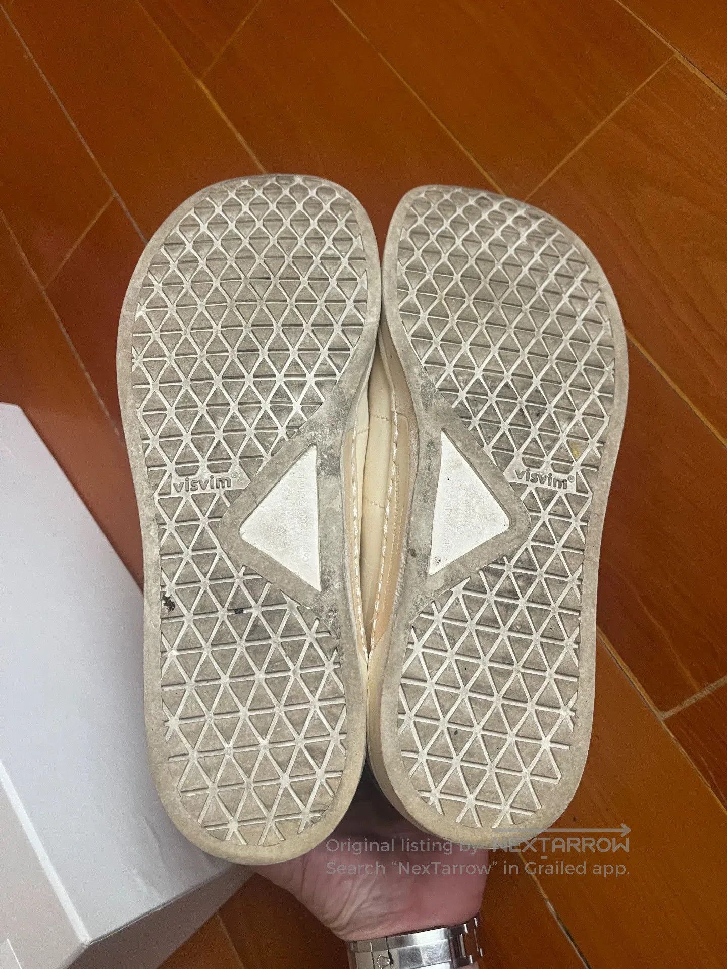 Visvim White Velcro Strap Low-Top Sneakers Size 8. Size US 8 / EU 41 - 4 Thumbnail