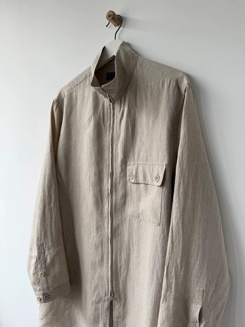 Yohji Yamamoto Yohji Yamamoto Yohji Yamamoto Linen Shirt Jacket for Men Size US M / EU 48-50 / 2 - 4 Thumbnail