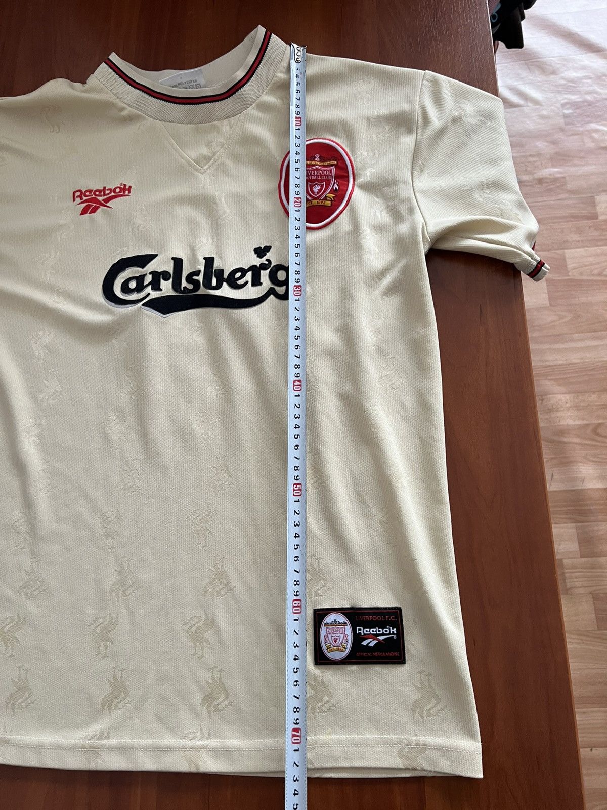 Reebok 1996/97 LIVERPOOL #9 FOWLER AWAY SOCCER JERSEY FOOTBALLSHIRT Size US M / EU 48-50 / 2 - 21 Thumbnail