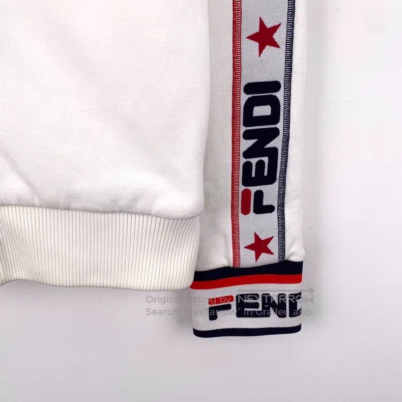Fendi Fendi White Side Logo Letter Stripe Cotton Stand Collar Zi Size XS / US 0-2 / IT 36-38 - 5 Thumbnail