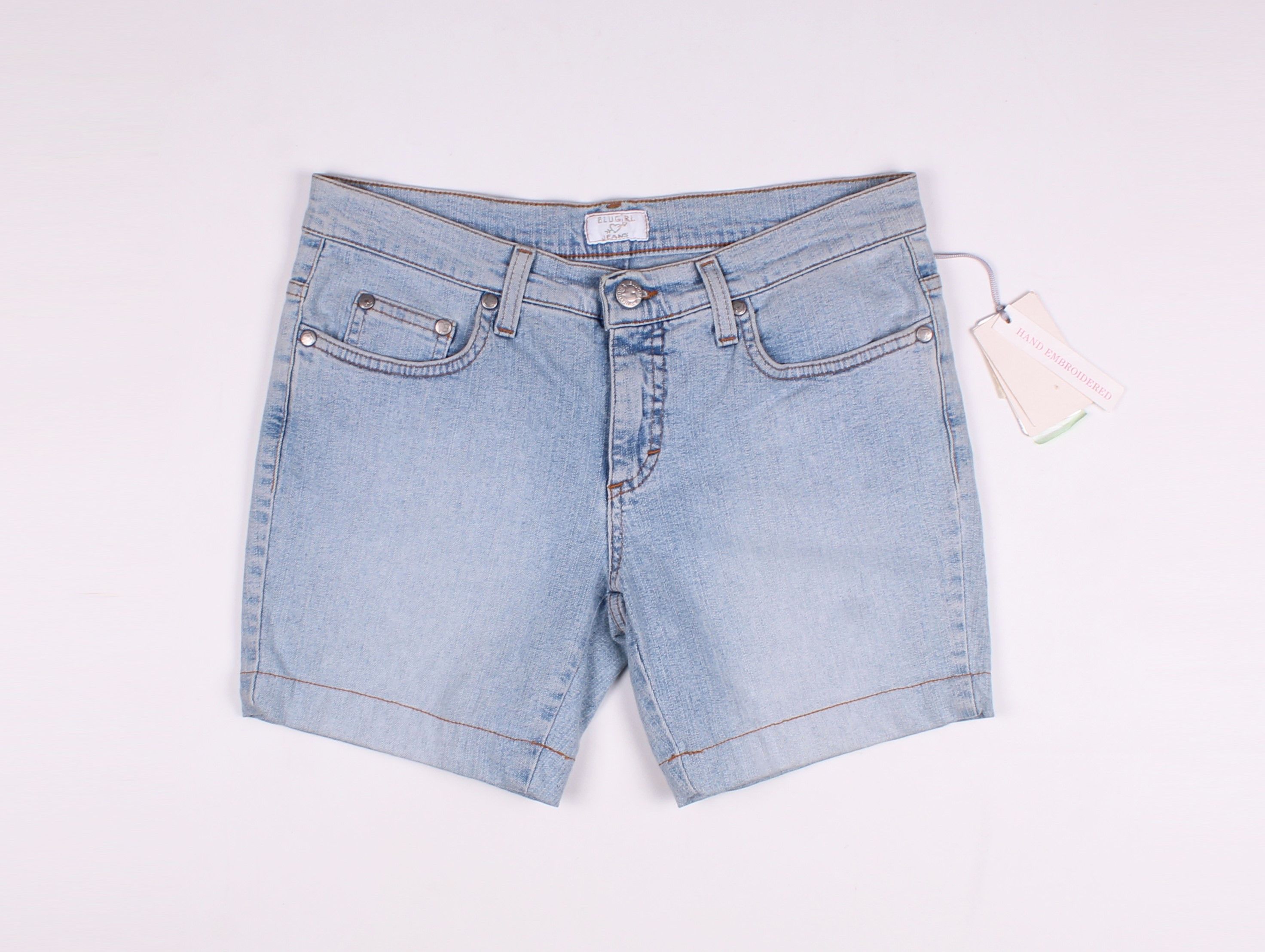 Blumarine × Vintage Vintage Blugirl Blumarine Y2K Hand Embroidered Shorts Size 30" / US 8 / IT 44 - 1 Thumbnail