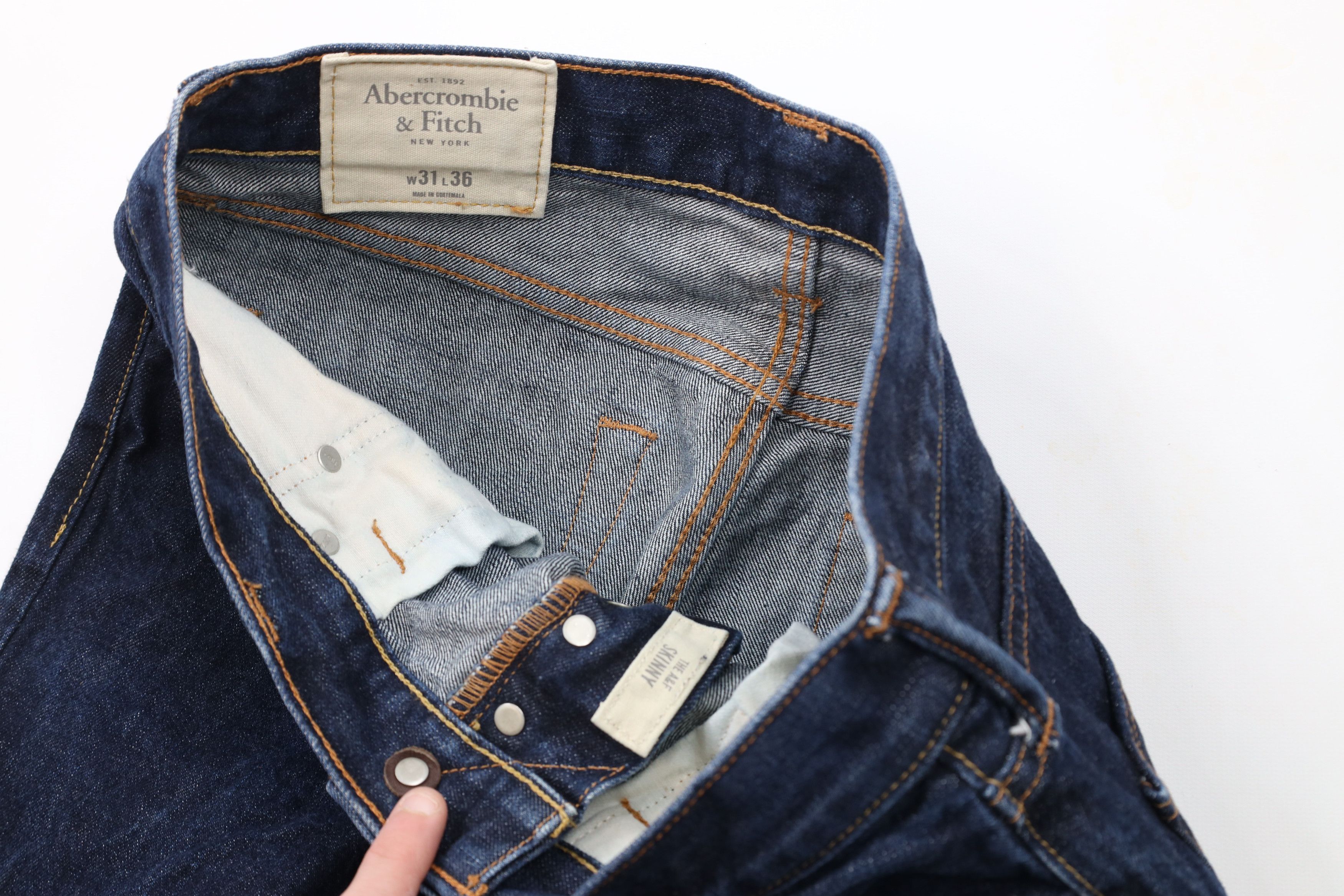 Abercrombie & Fitch × Vintage Vintage Abercrombie & Fitch Button Fly Denim Jeans Indigo Size US 31 - 6 Thumbnail
