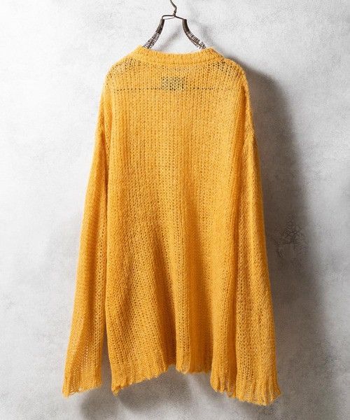 Number (N)ine Number nine MOHAIR MESH WIDE STRIPED KNIT PULLOVER size 4 Size US XL / EU 56 / 4 - 2 Thumbnail