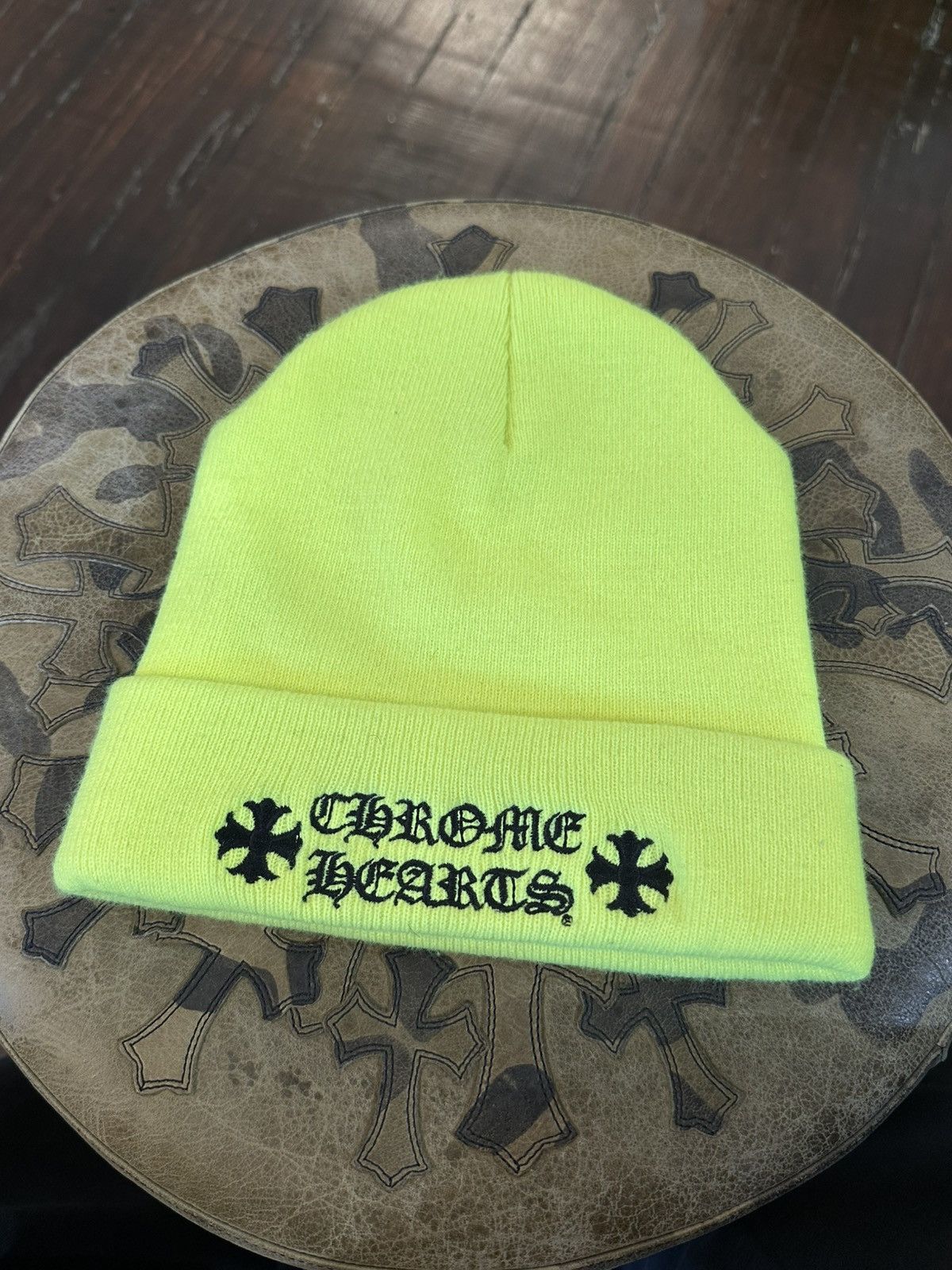 CHROME HEARTS EMBROIDERED BEANIE