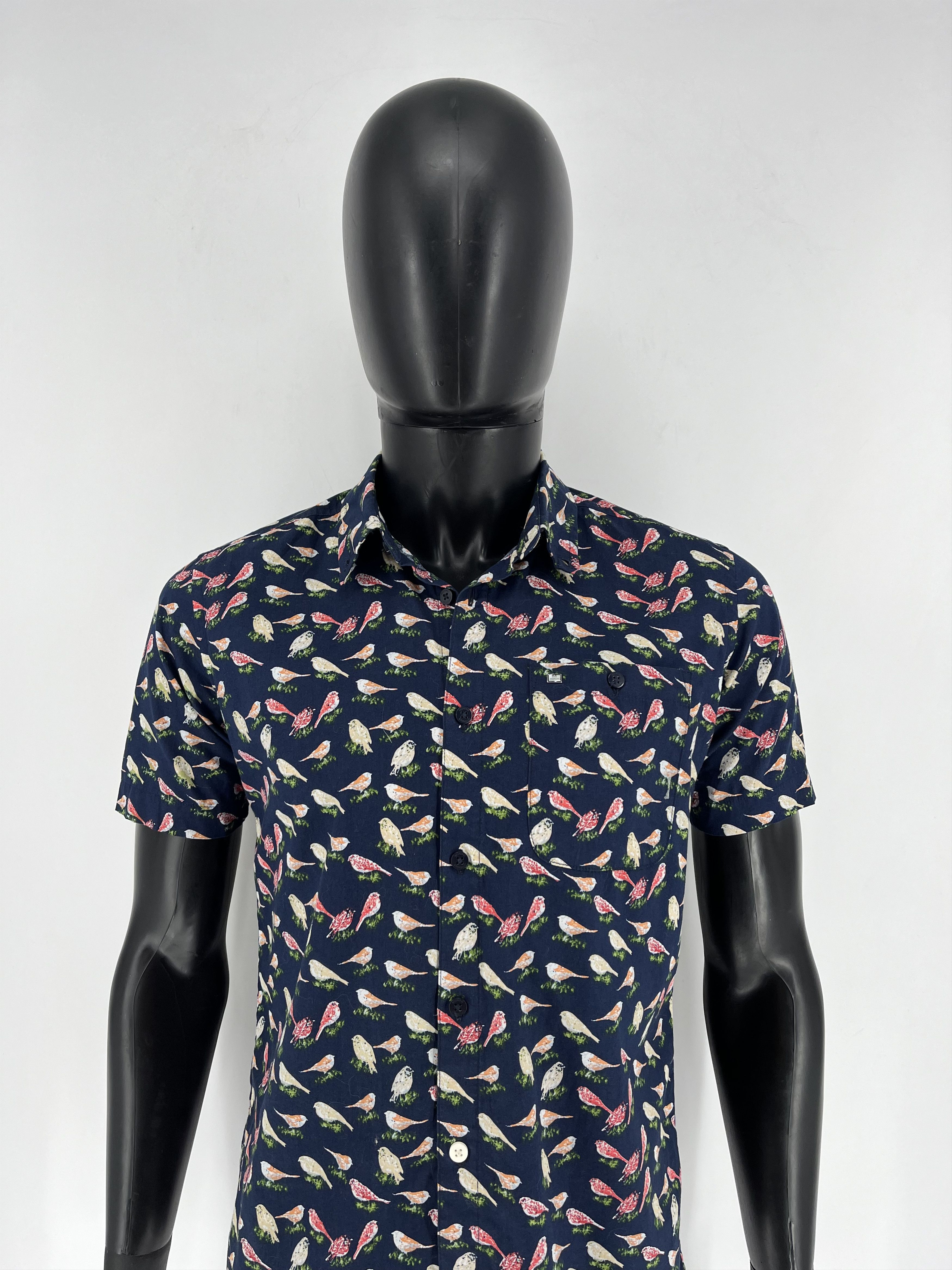 Weekend Offender Weekend Offender Cotton Bird Short Sleeve Shirt Size US S / EU 44-46 / 1 - 1 Thumbnail