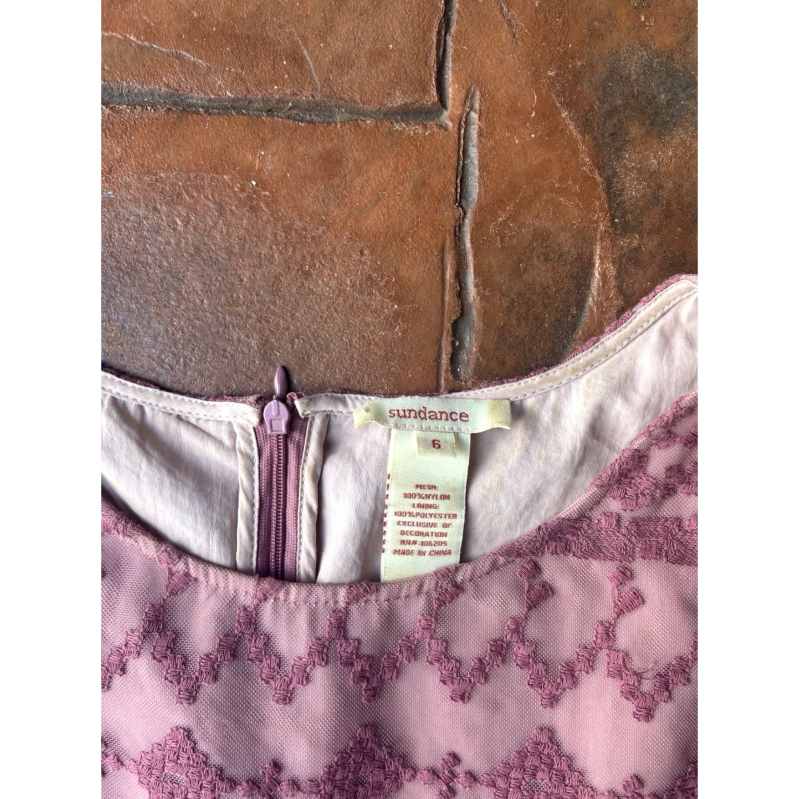 Vintage Sundance Mauve Pink Lace Overlay A-Line Dress Womens 6 Bohemian Lace Lined Sleeveless Round Neck Pullover Short Dress Vintage: No Size M / US 6-8 / IT 42-44 - 2 Thumbnail