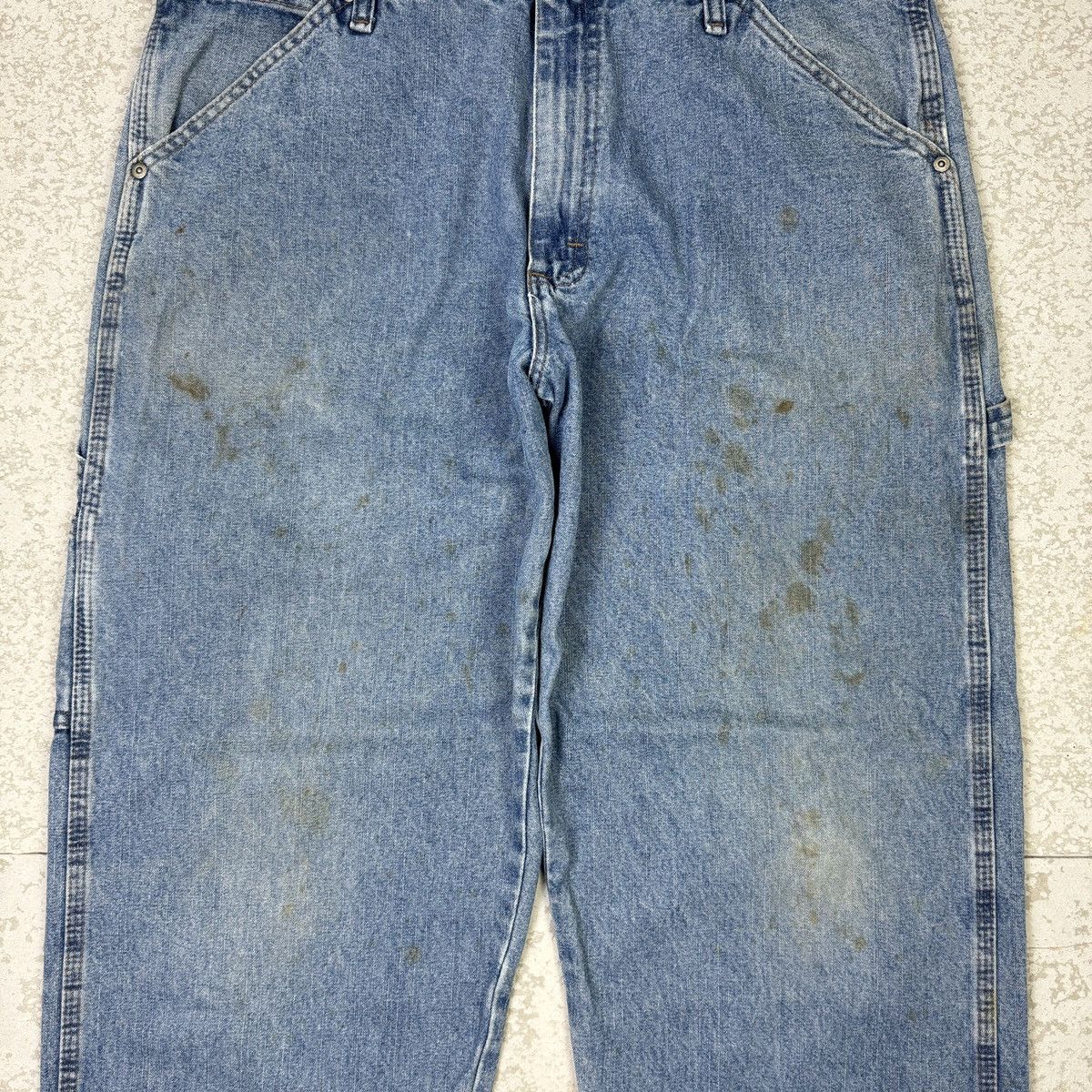 Japanese Brand × Rusty × Wrangler Wrangler Carpenter Dirty Mudwash Denim Pant Size US 34 / EU 50 - 5 Thumbnail
