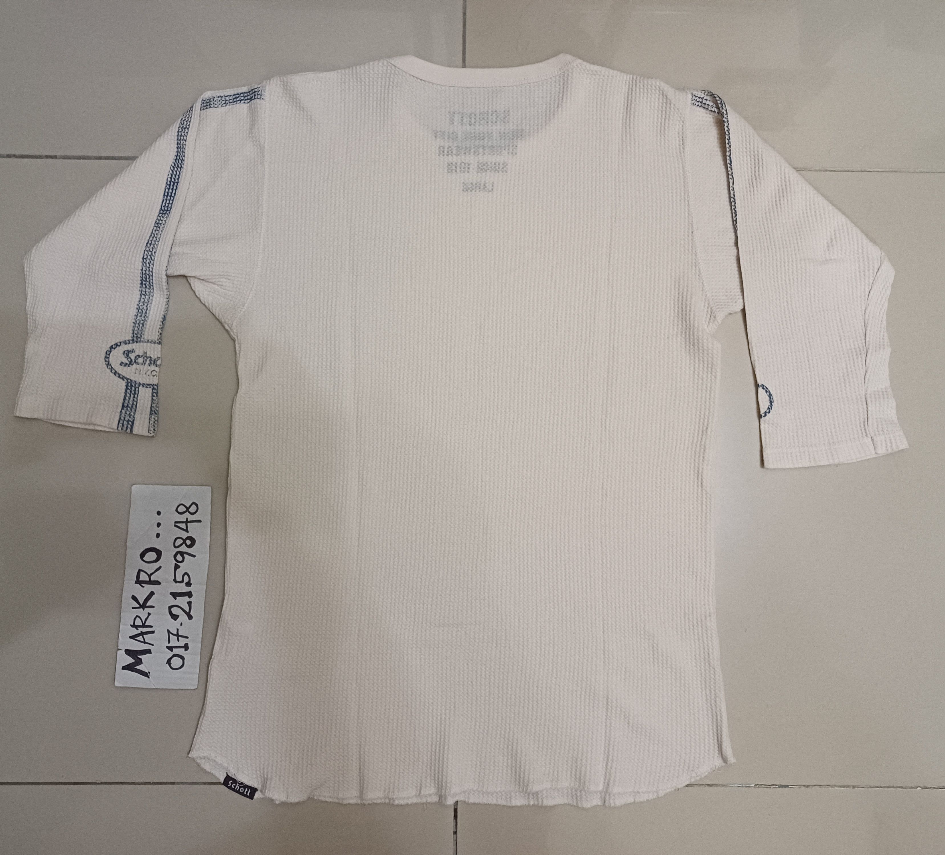 Awesome 3 quarter t shirt 🔥SCHOTT vintage brand🔥