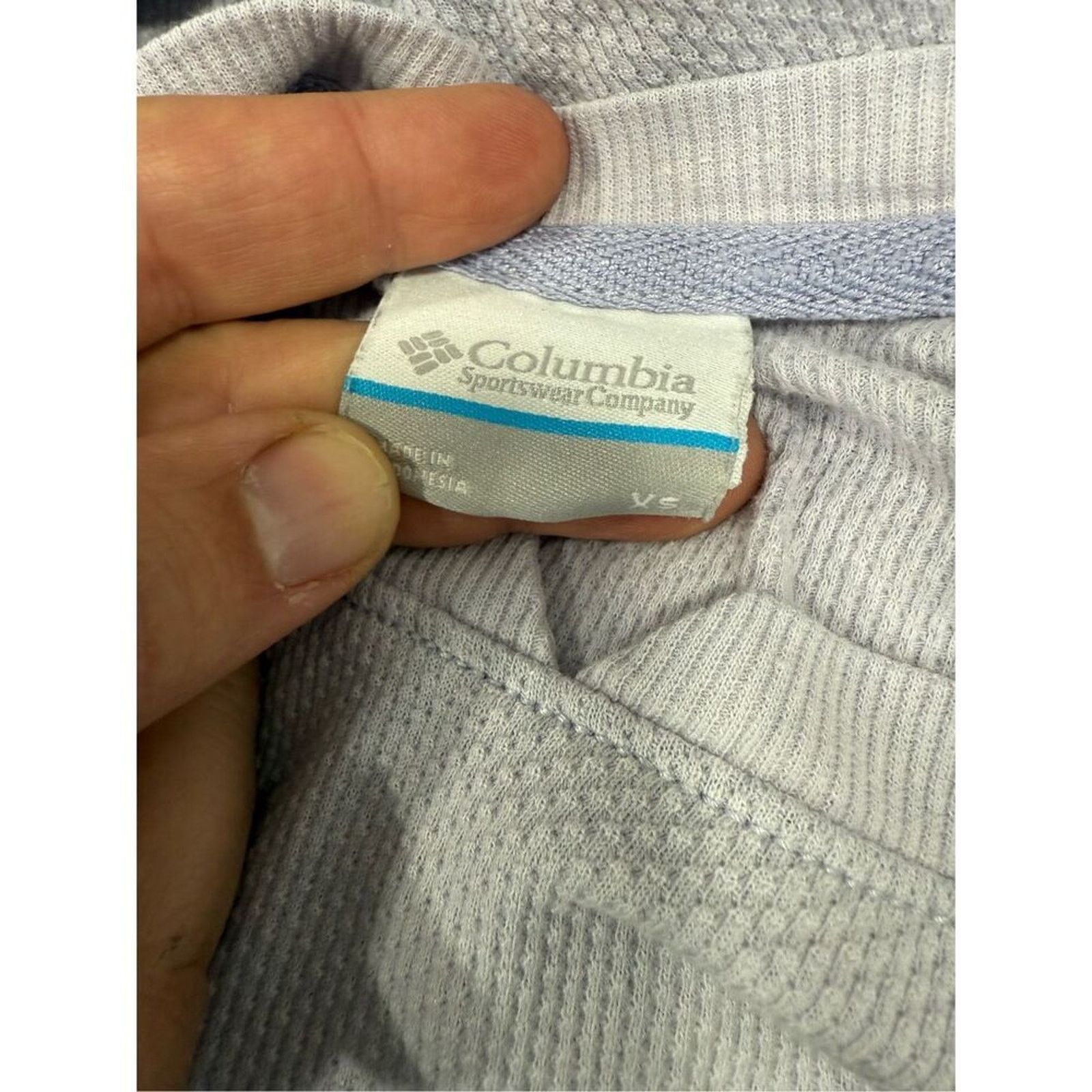 Columbia Columbia Waffle Knit Thermal Shirt sz XS Lilac # G381 Size XS / US 0-2 / IT 36-38 - 5 Thumbnail