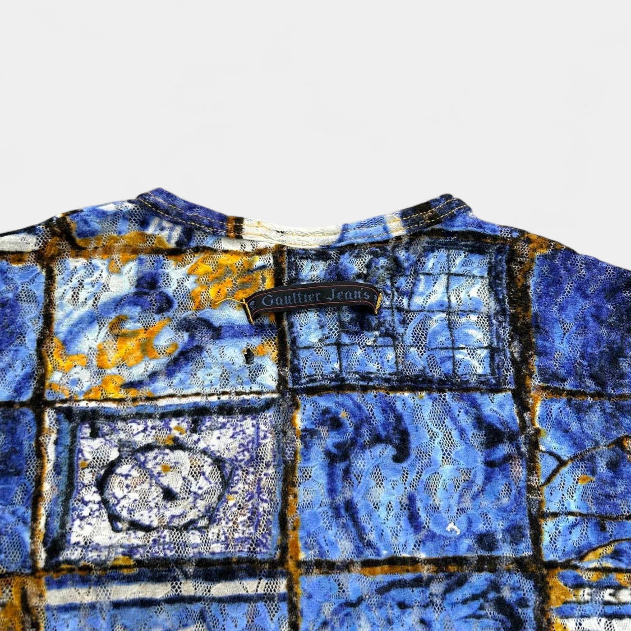 Jean Paul Gaultier Jean Paul Gaultier 90's Floral Mesh T-Shirt Size S / US 4 / IT 40 - 7 Thumbnail