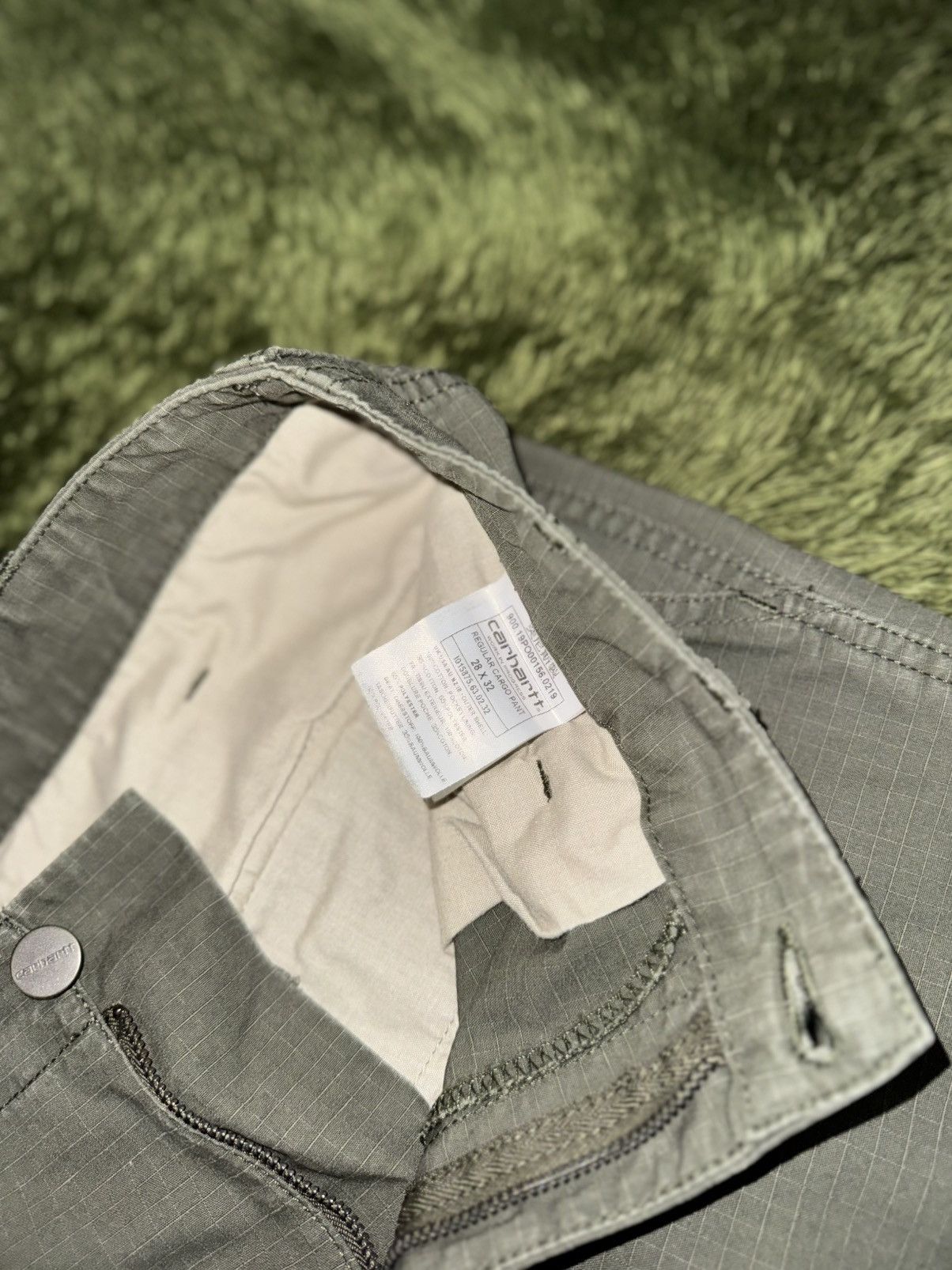Carhartt Wip [28X32] Carhartt WIP Ripstop Cargo Pants Olive Size US 28 / EU 44 - 4 Thumbnail