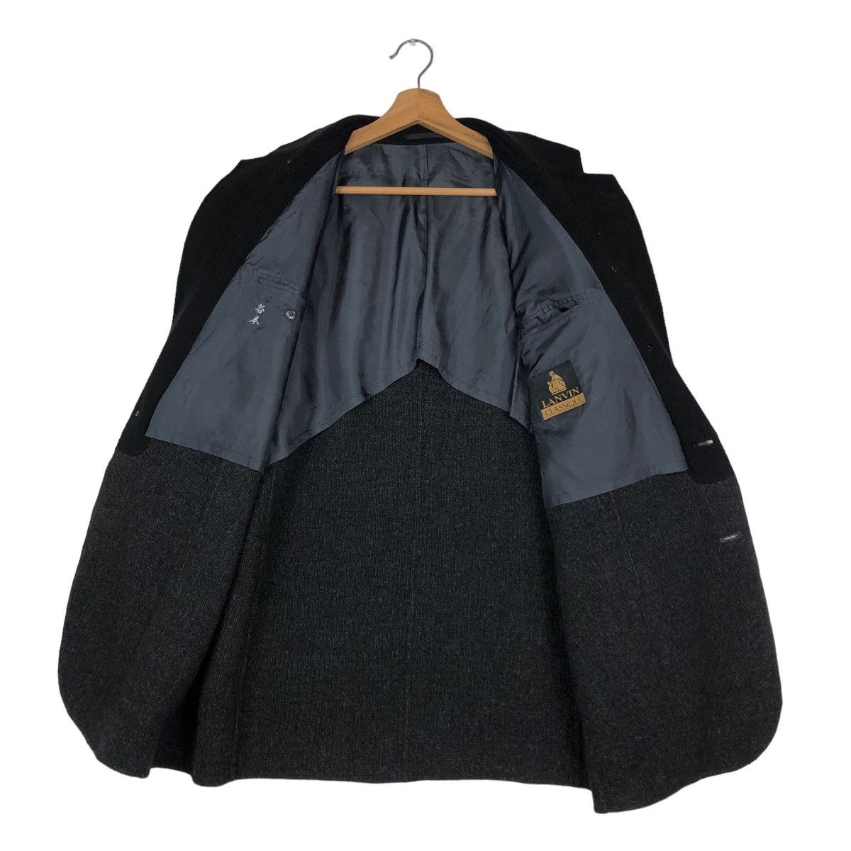 Japanese Brand 🔥Vintage Wool Chore Jacket Lanvin Classique Double Breast Size US M / EU 48-50 / 2 - 13 Thumbnail